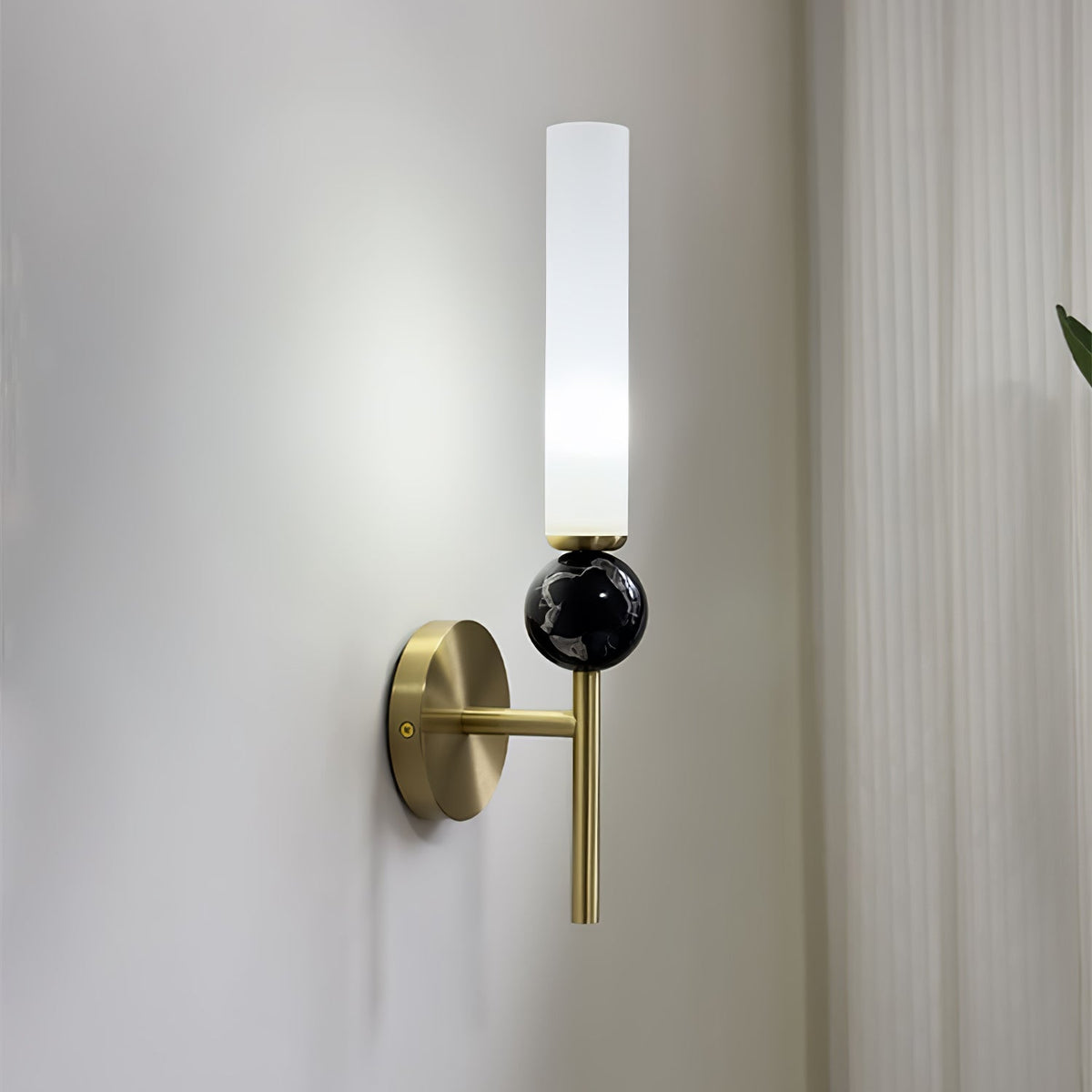 Dulane Modern Minimalist Vertical Marble Wall Lamp