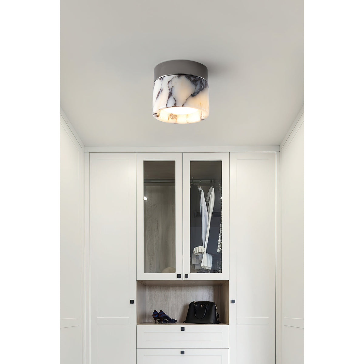 Selielle Round Marble Ceiling Lamp