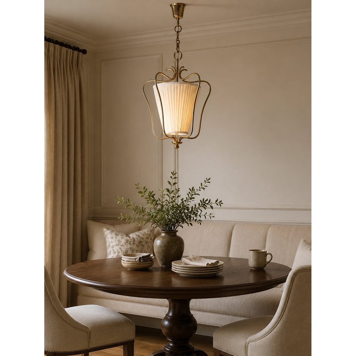 Queensbury Glass Lantern Pendant Light