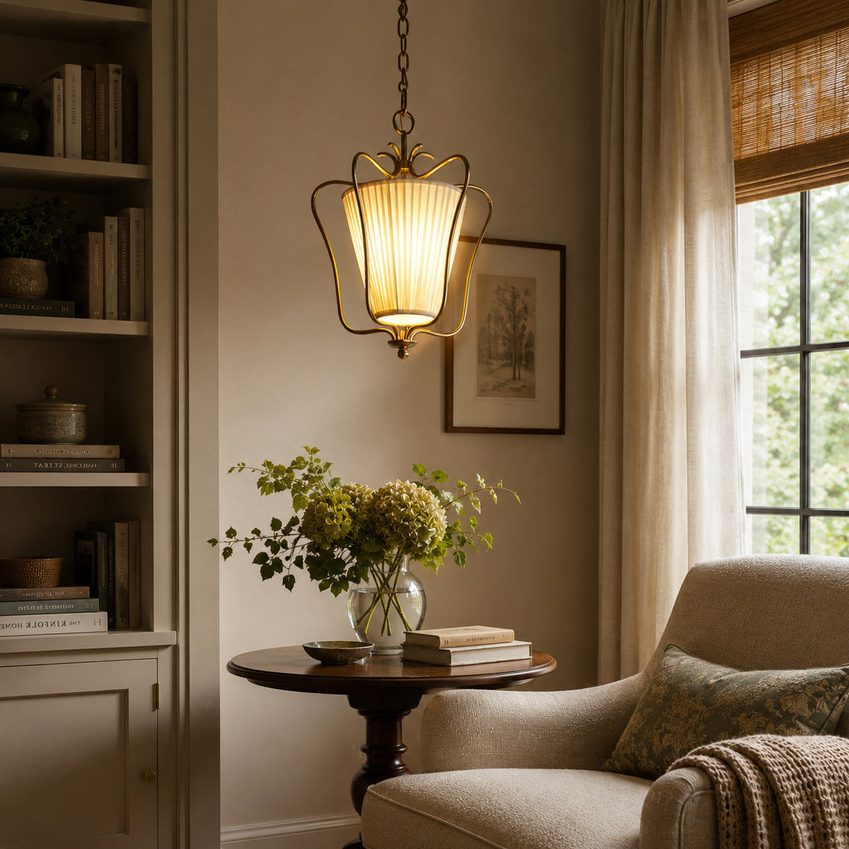 Queensbury Glass Lantern Pendant Light