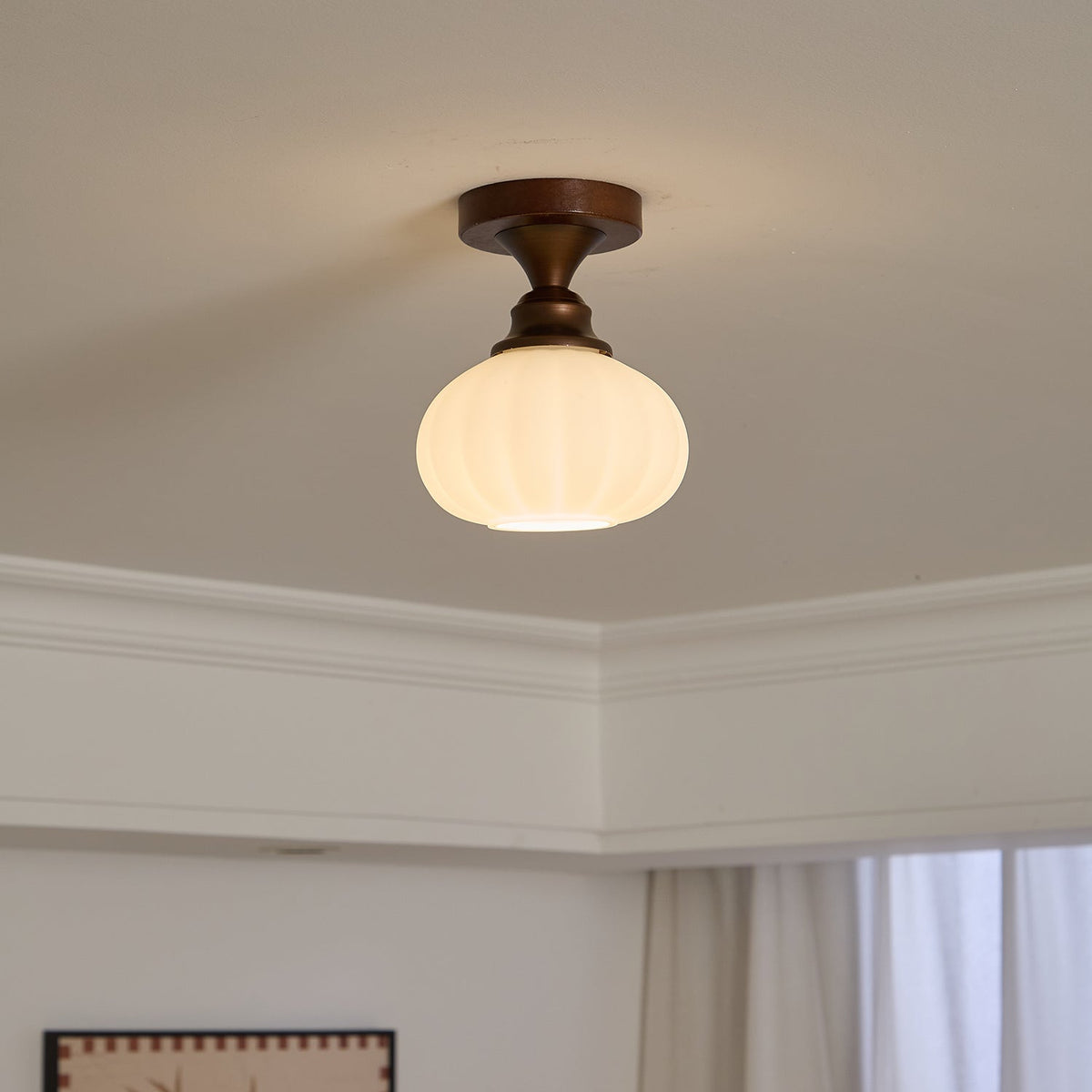 Alveneth Premium Nordic Art Glass Ceiling Lamp