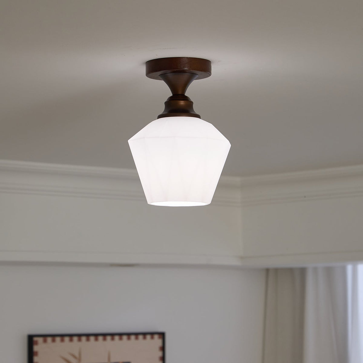 Alveneth Premium Nordic Art Glass Ceiling Lamp
