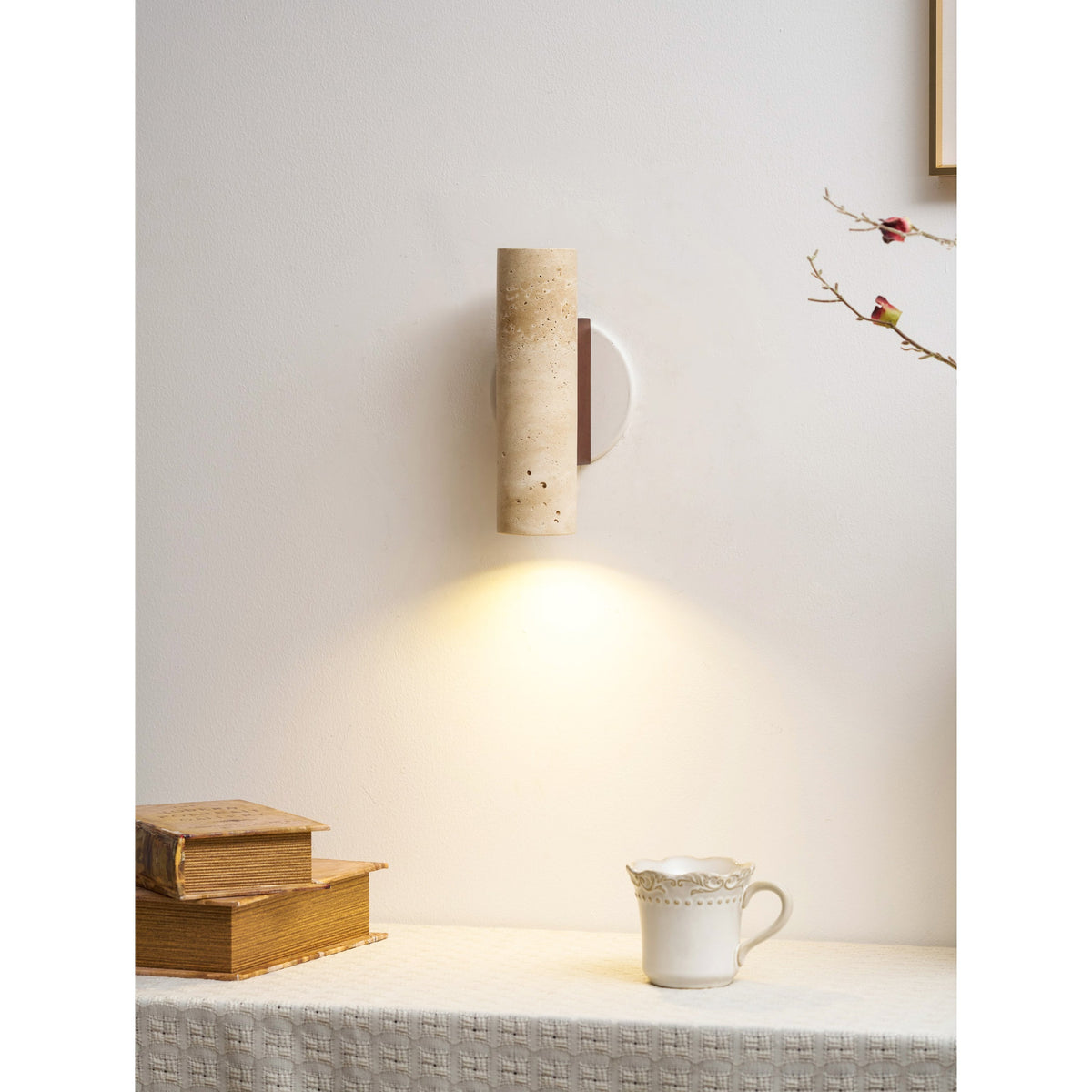 Norenina Travertine Wall Lamp