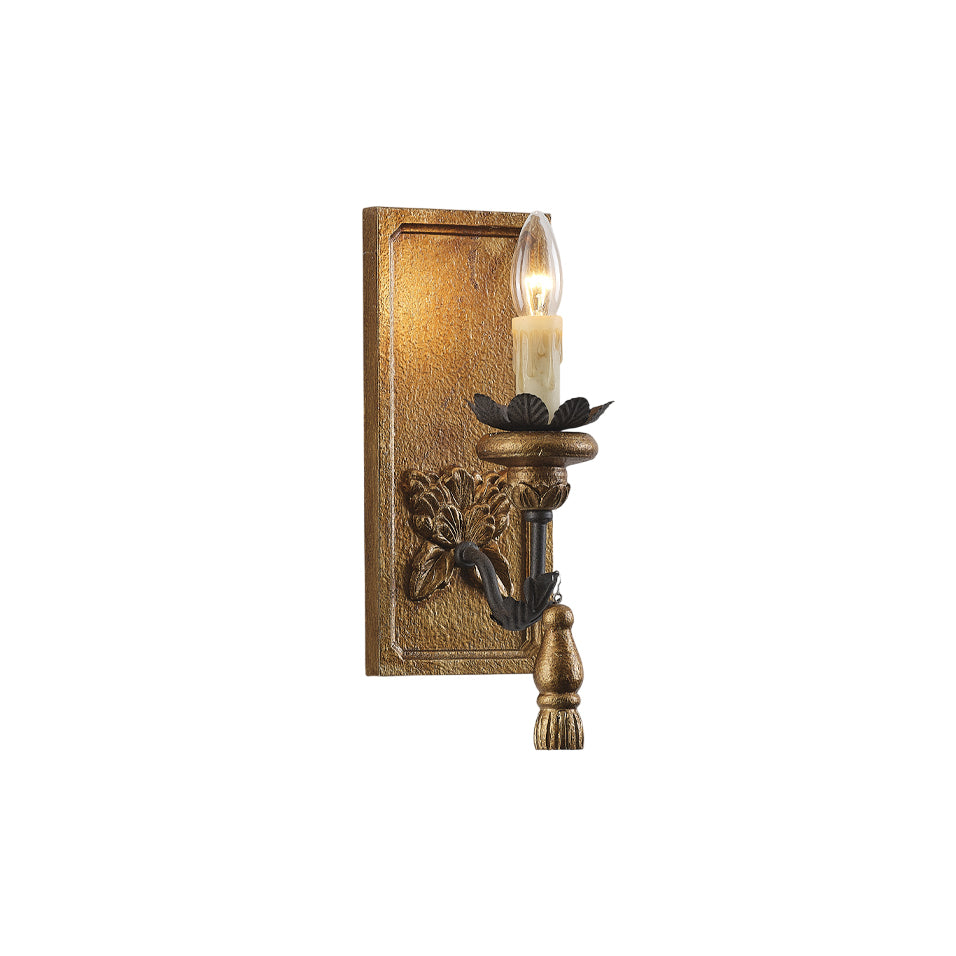Aldearia Vintage Elegance Wood Wall Lamp