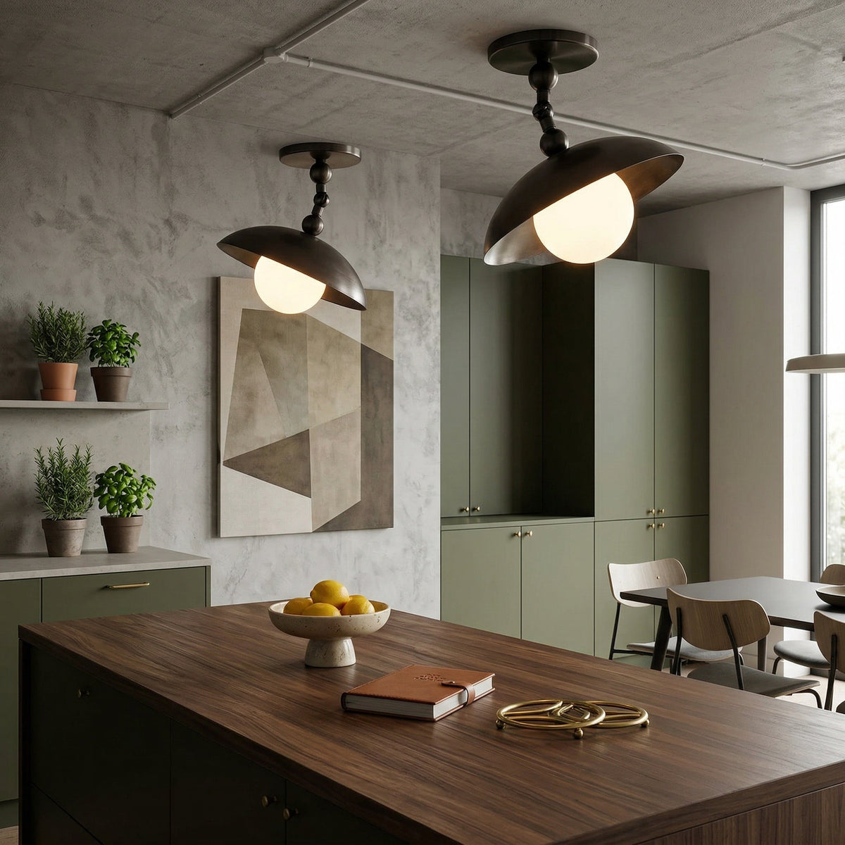 Wimei Petite Surface Flush Mount Ceiling Light