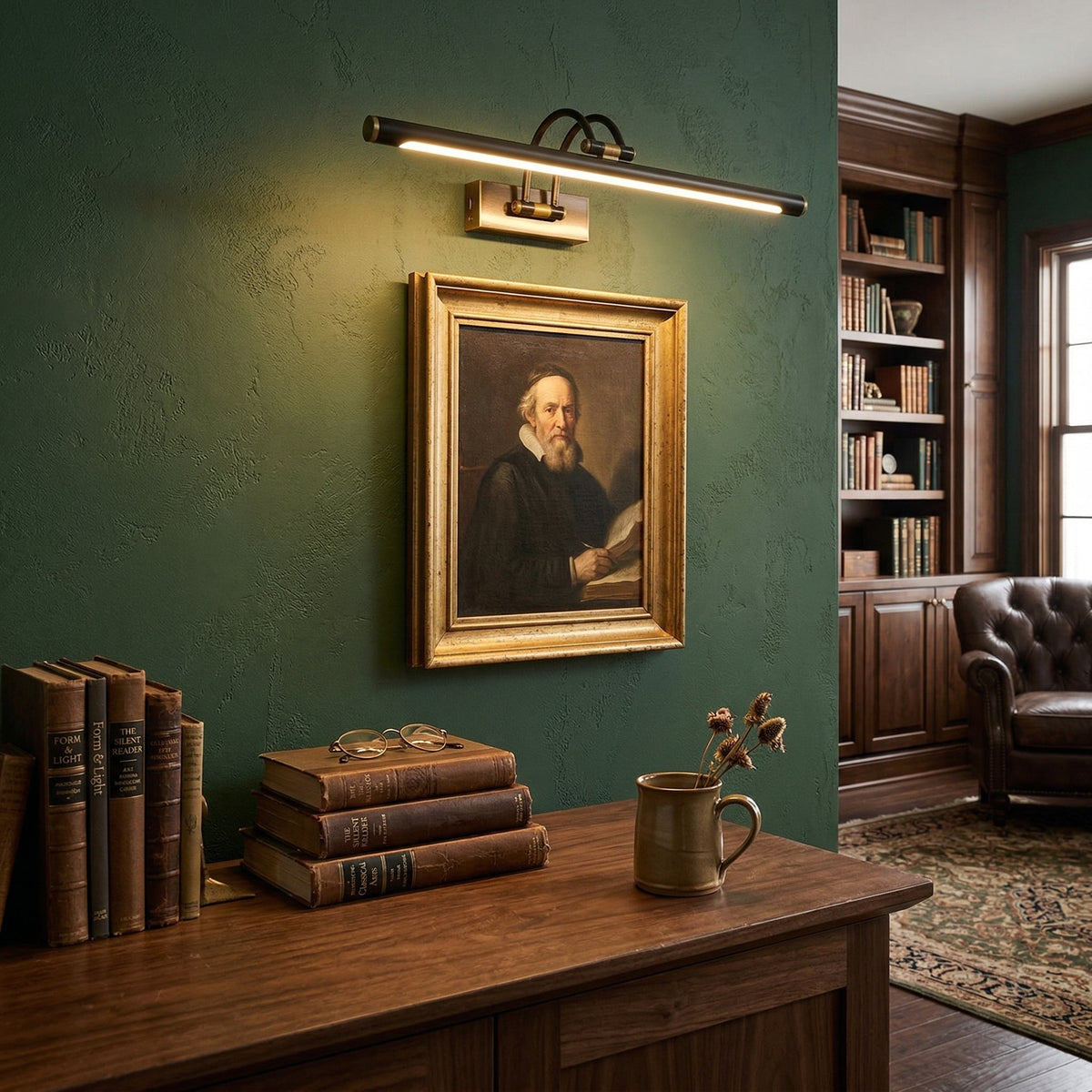 Enby Brass Rechargeable Indoor Wall Light