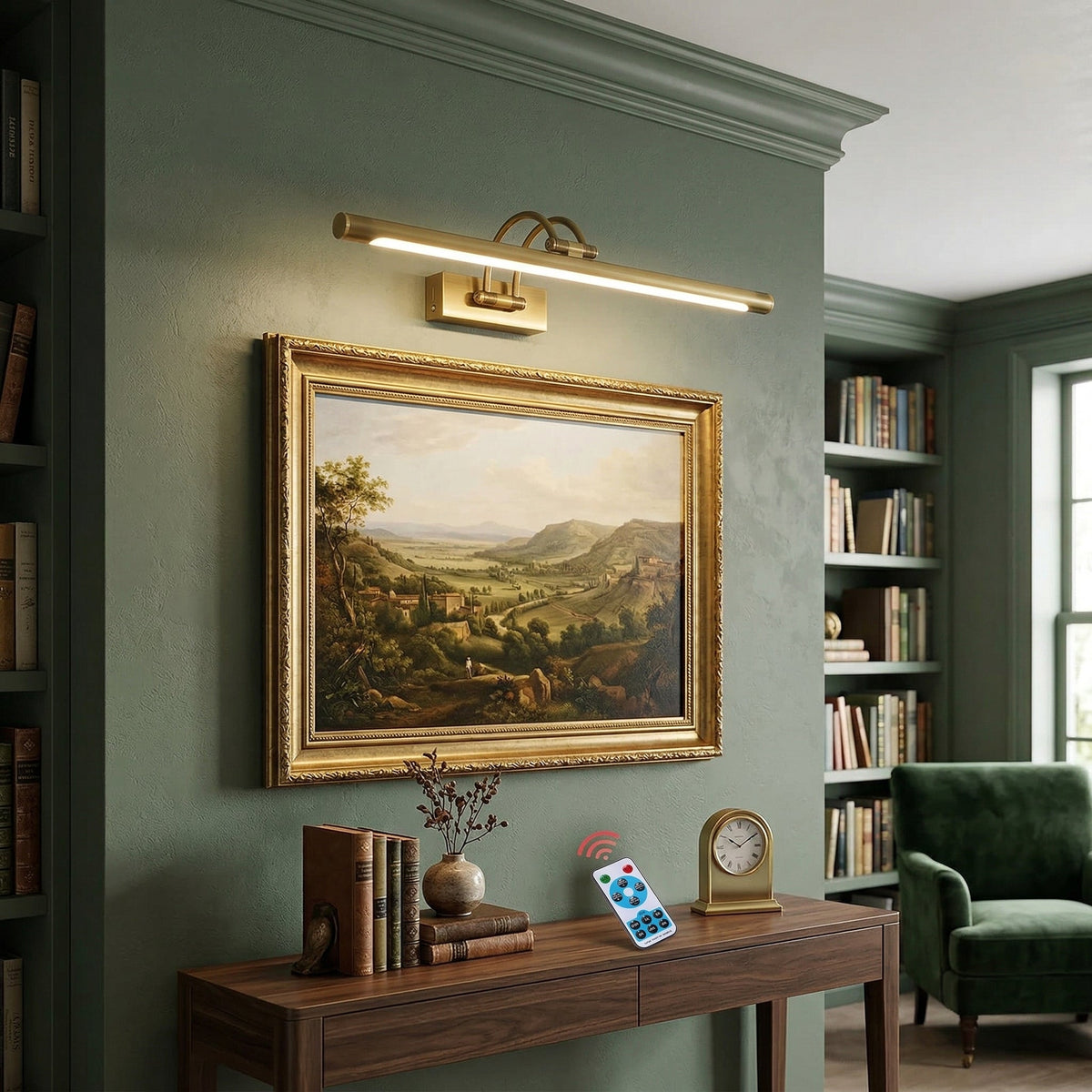Enby Brass Rechargeable Indoor Wall Light