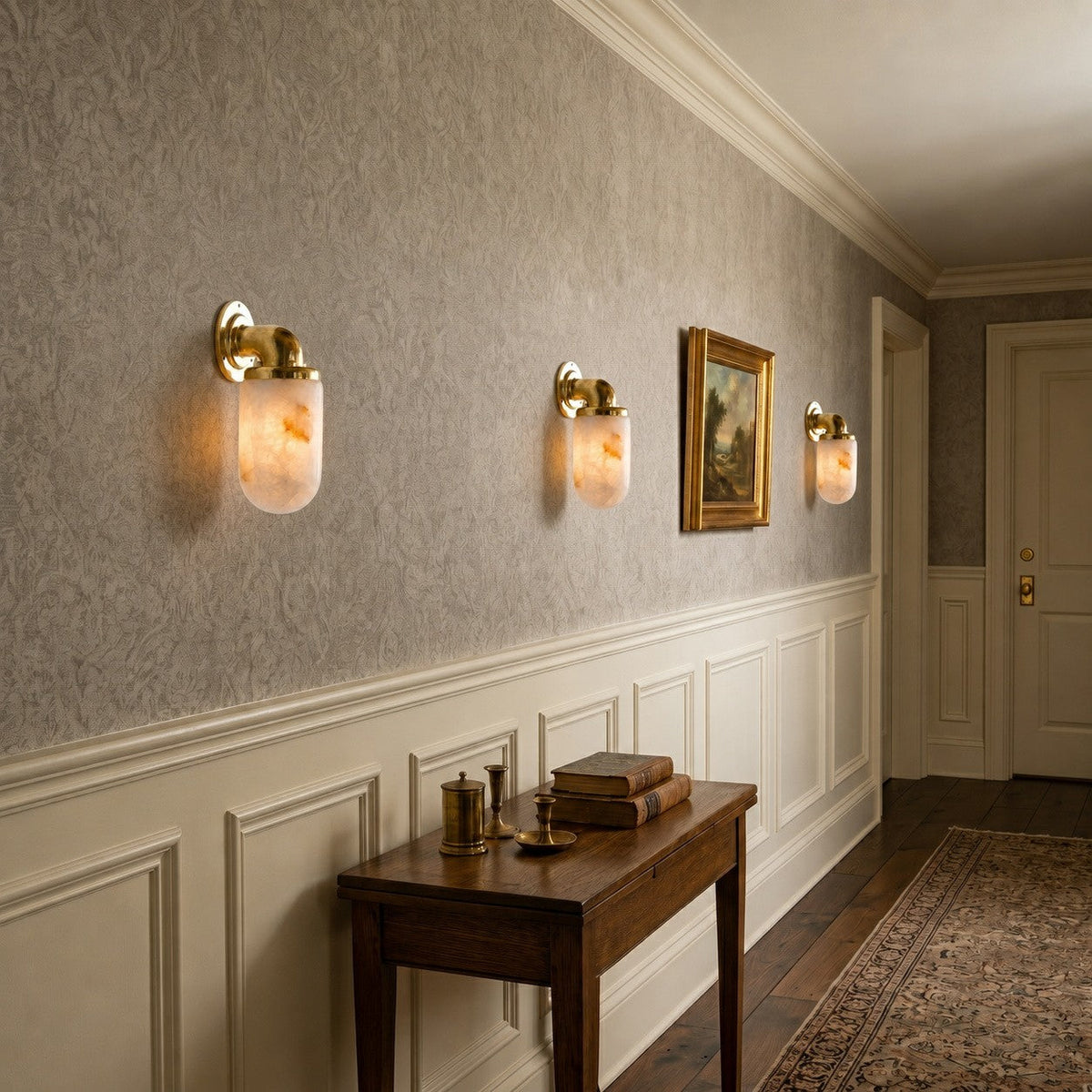 Marine Alabaster Wall Sconce