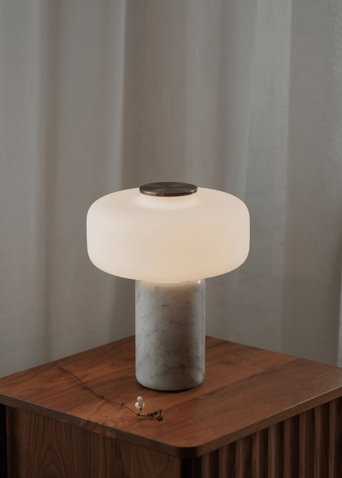 Waena Rechargeable Marble Table Lamp