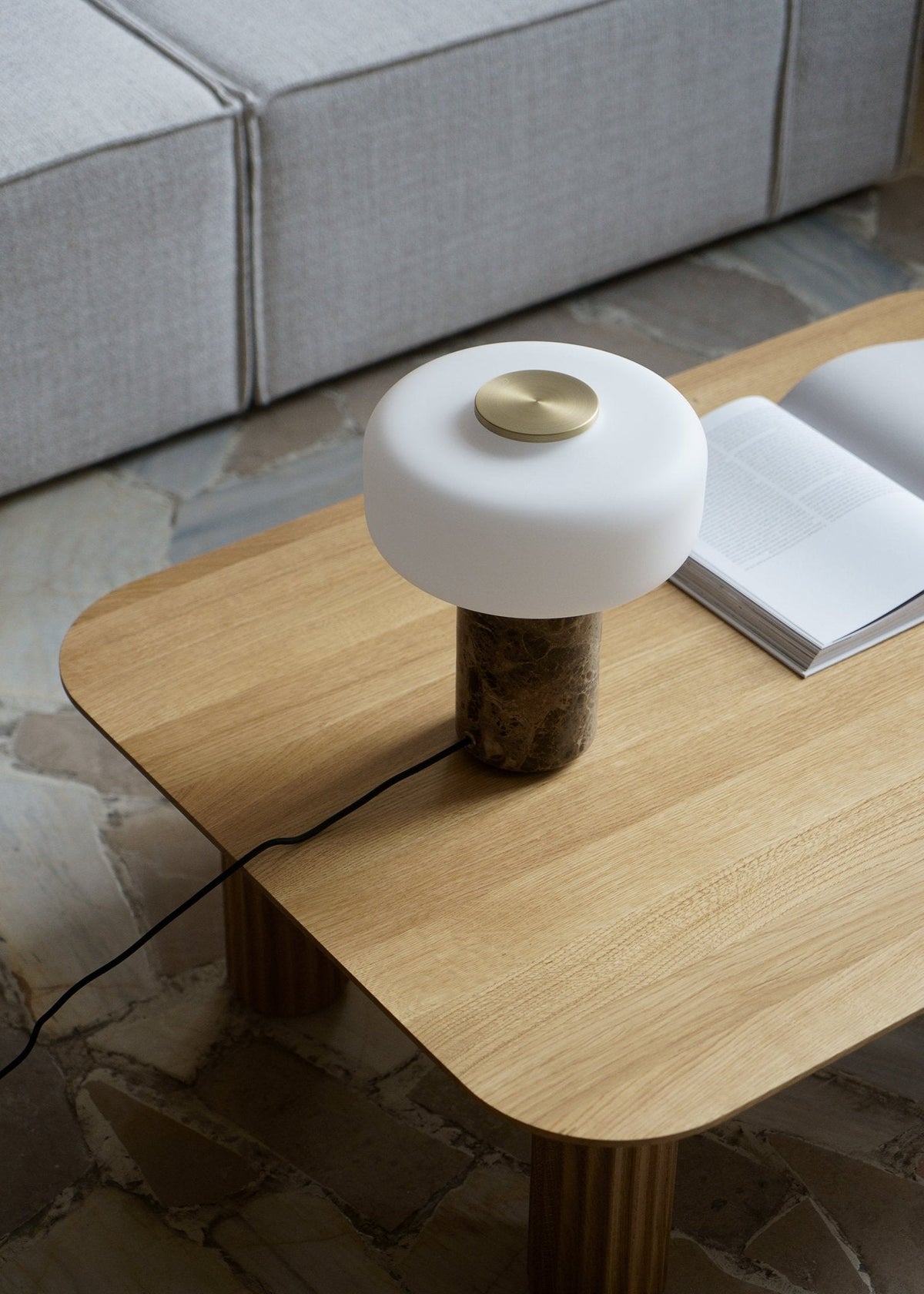 Waena Rechargeable Marble Table Lamp
