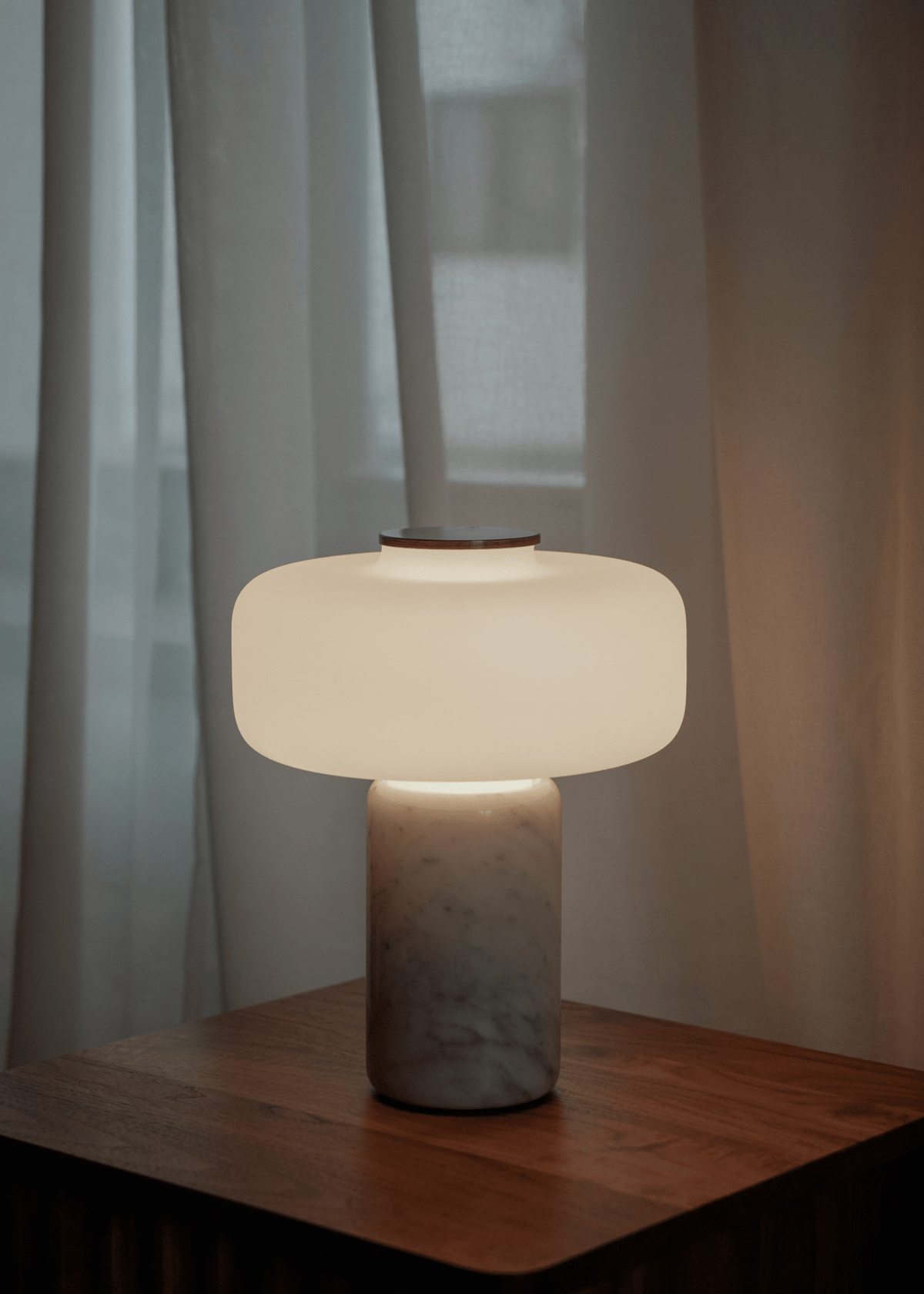 Waena Rechargeable Marble Table Lamp