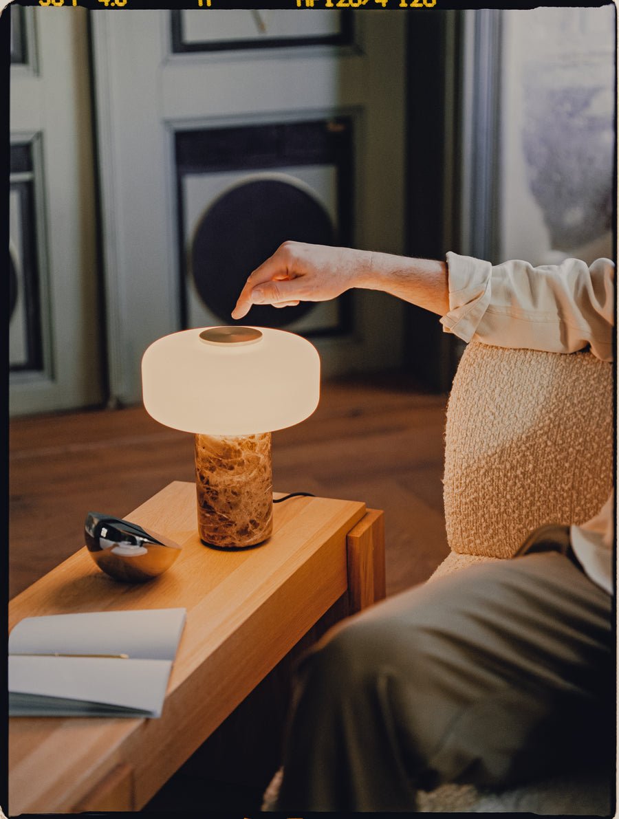 Waena Rechargeable Marble Table Lamp