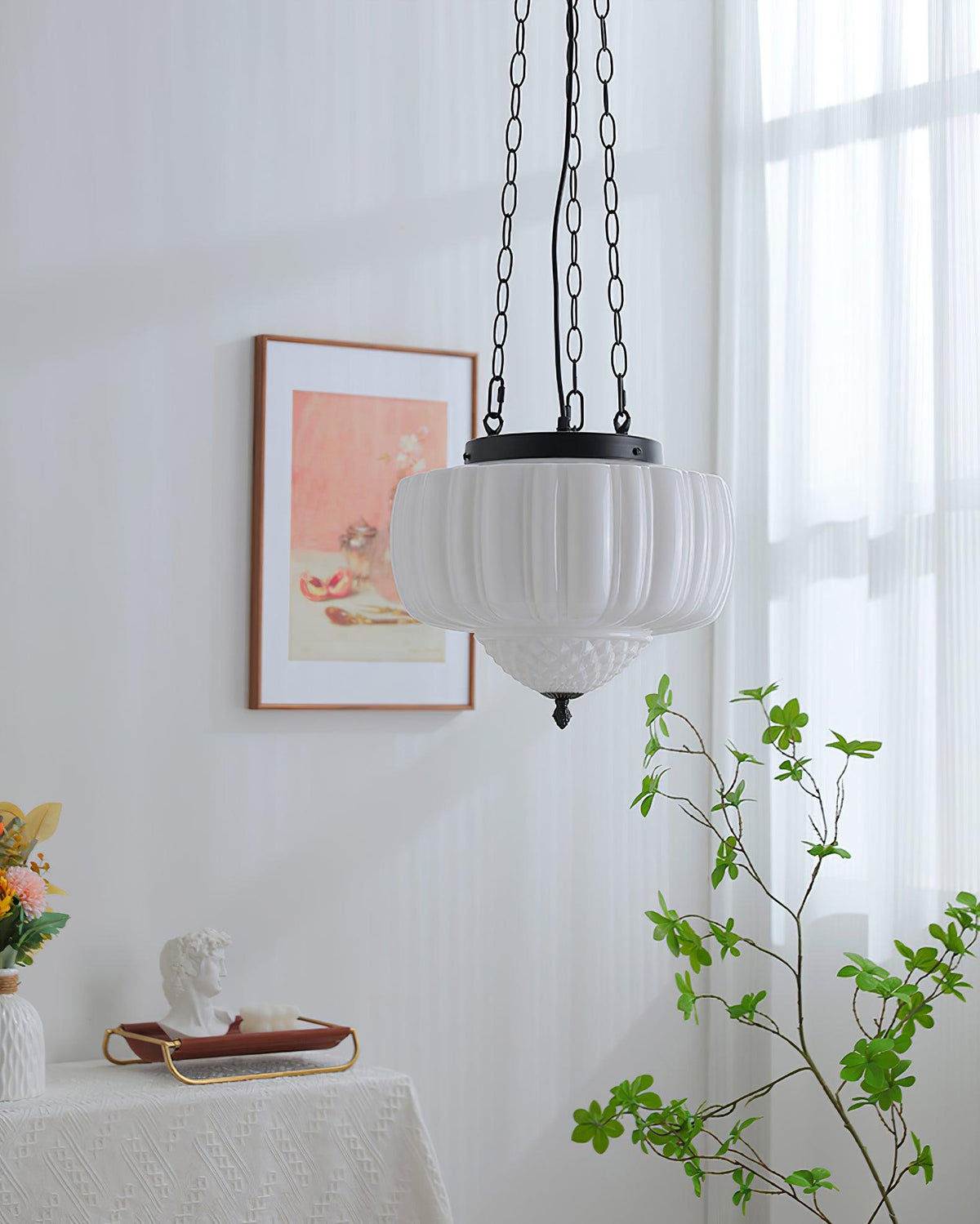 Yara Contemporary Glass Pendant Light