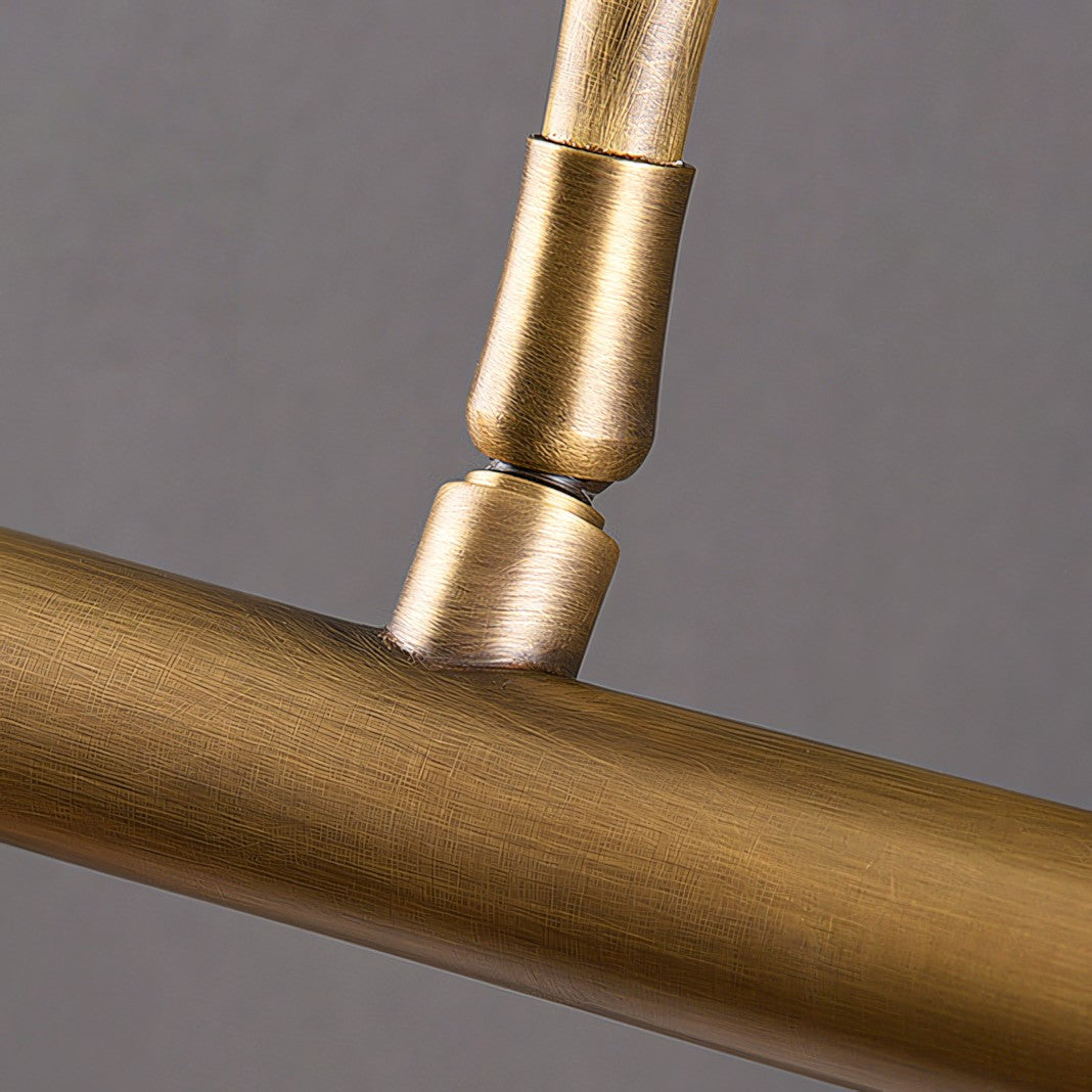 Kingswell Antique Brass Linear Wall Lamp