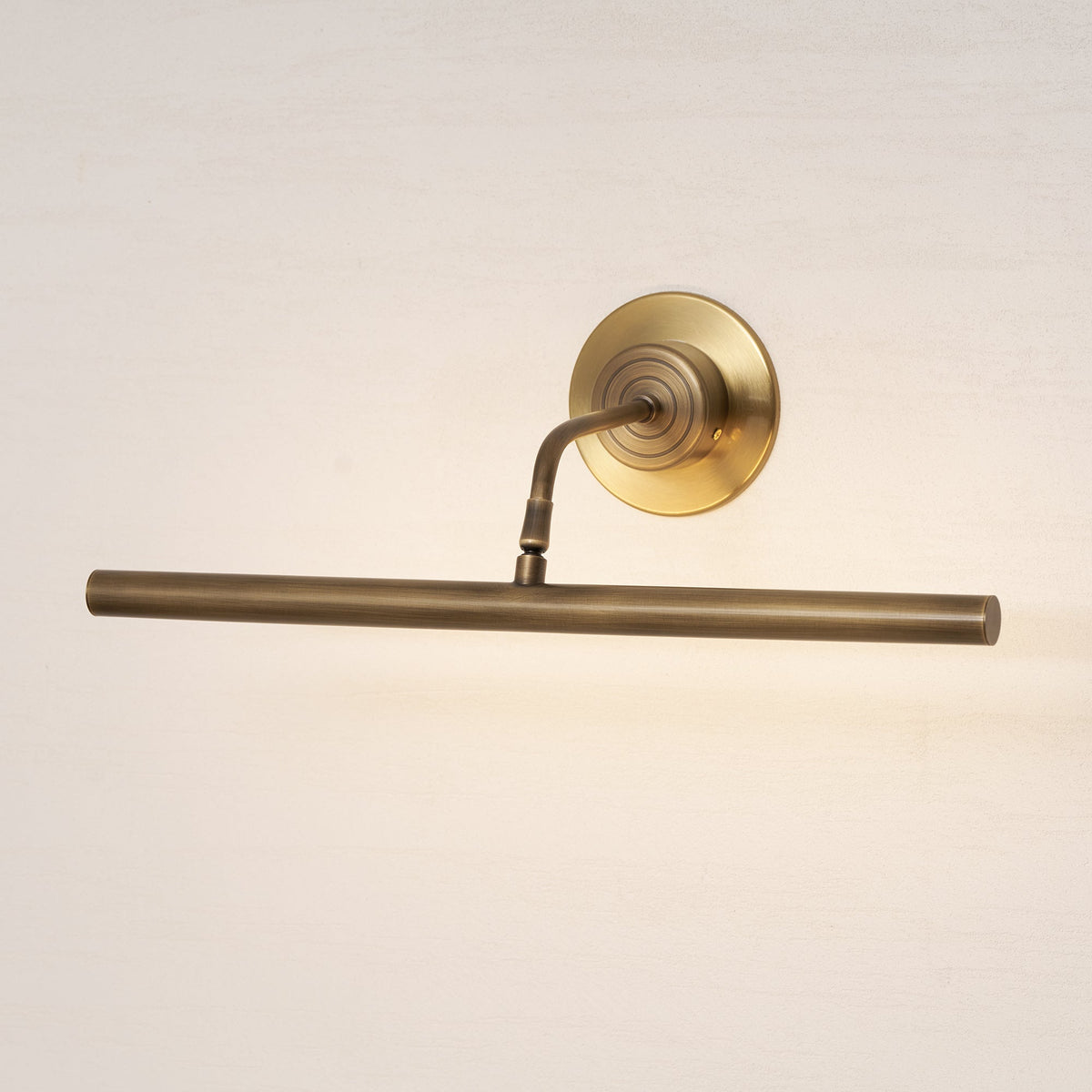 Kingswell Antique Brass Linear Wall Lamp