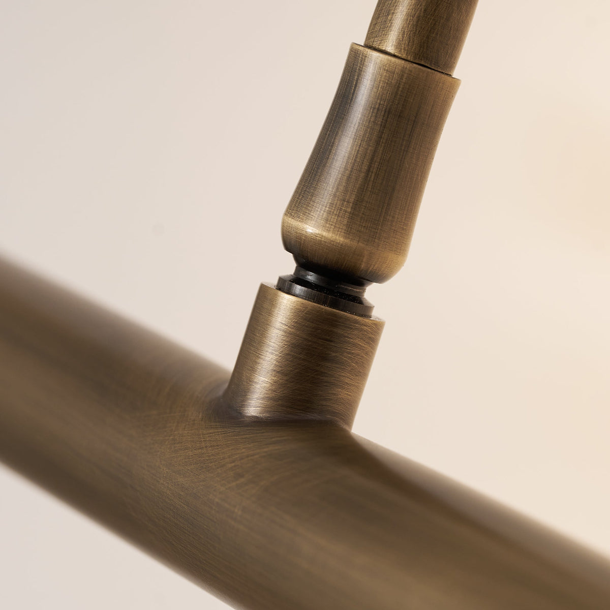 Kingswell Antique Brass Linear Wall Lamp