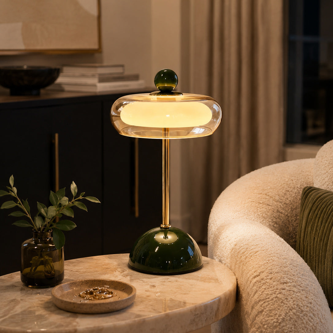 Avenlow Layered Glass Cordless Table Lamp
