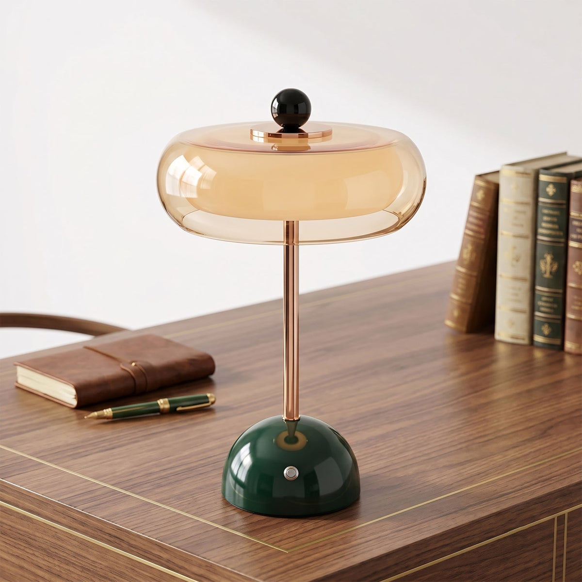 Avenlow Layered Glass Cordless Table Lamp