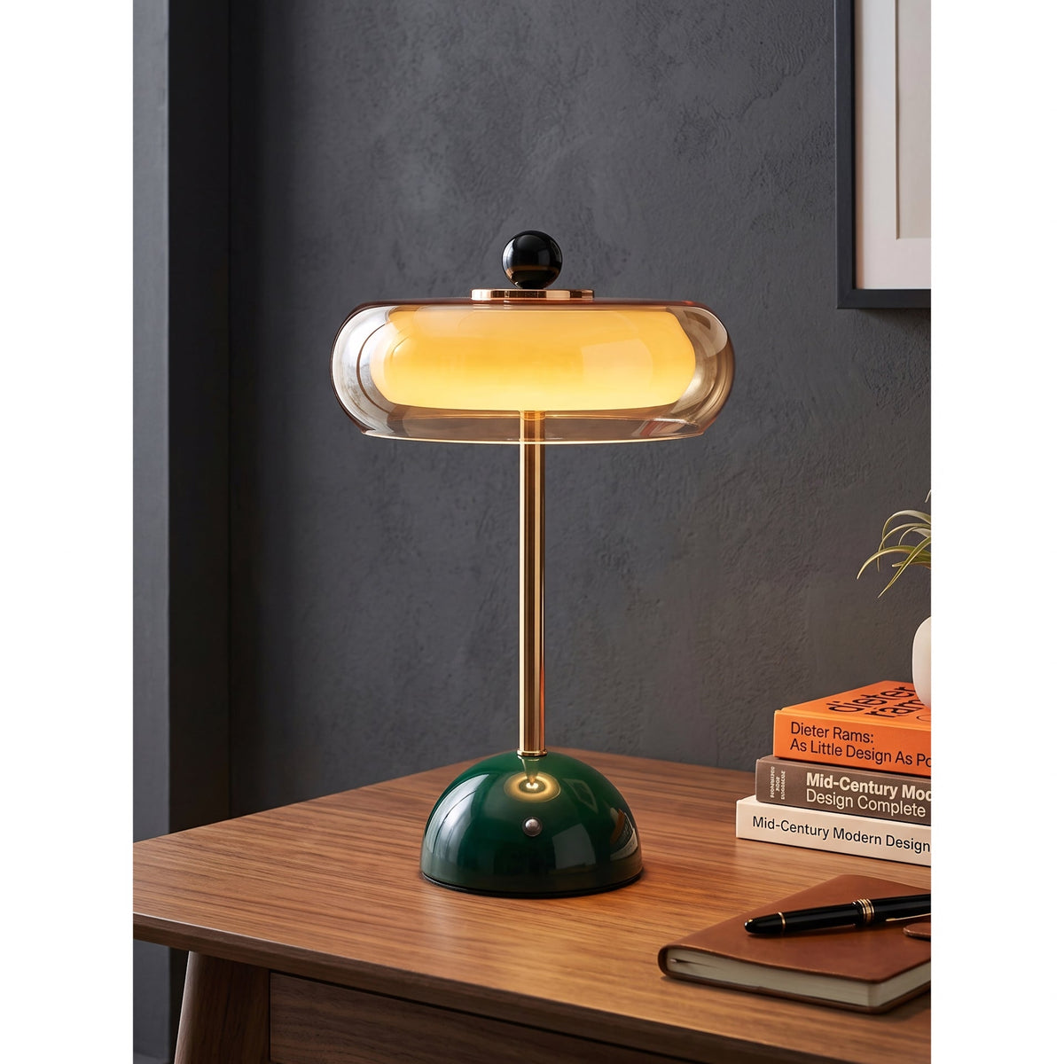 Avenlow Layered Glass Cordless Table Lamp