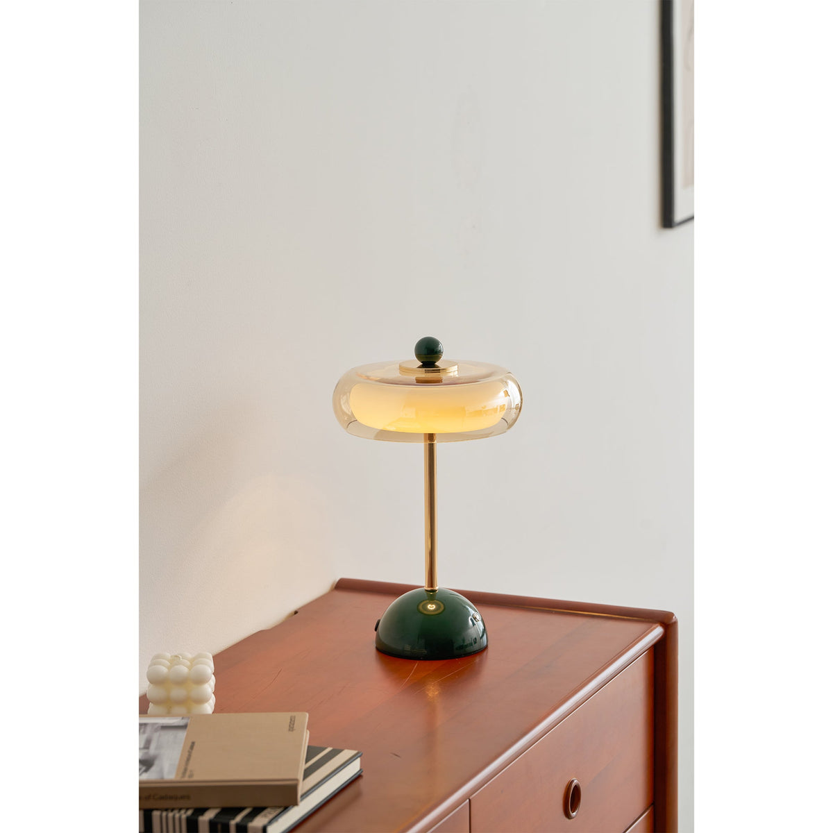 Avenlow Layered Glass Cordless Table Lamp