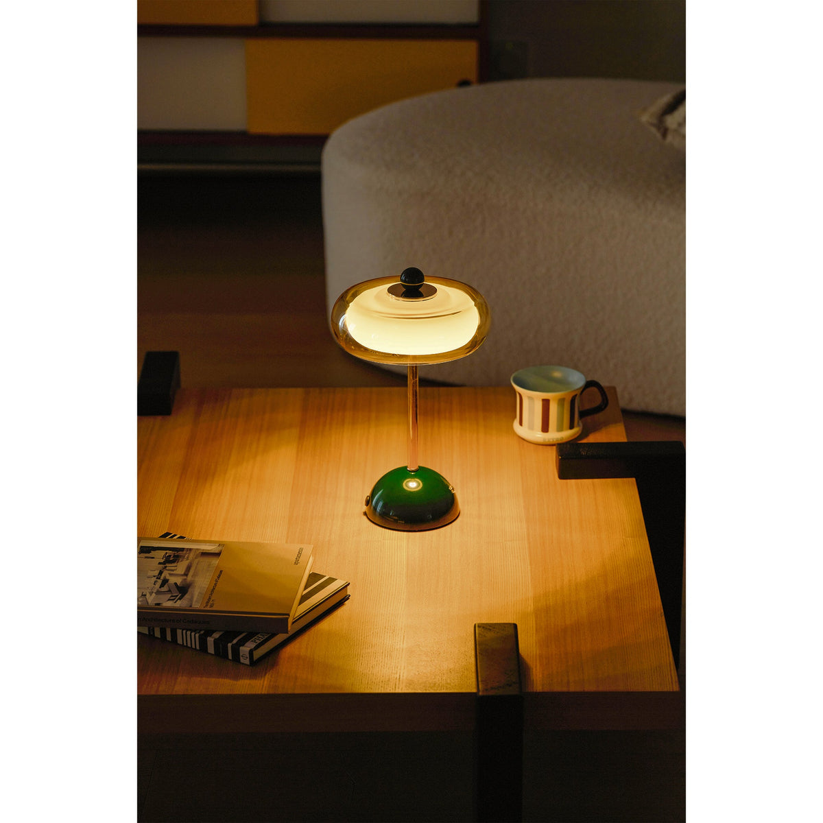Avenlow Layered Glass Cordless Table Lamp