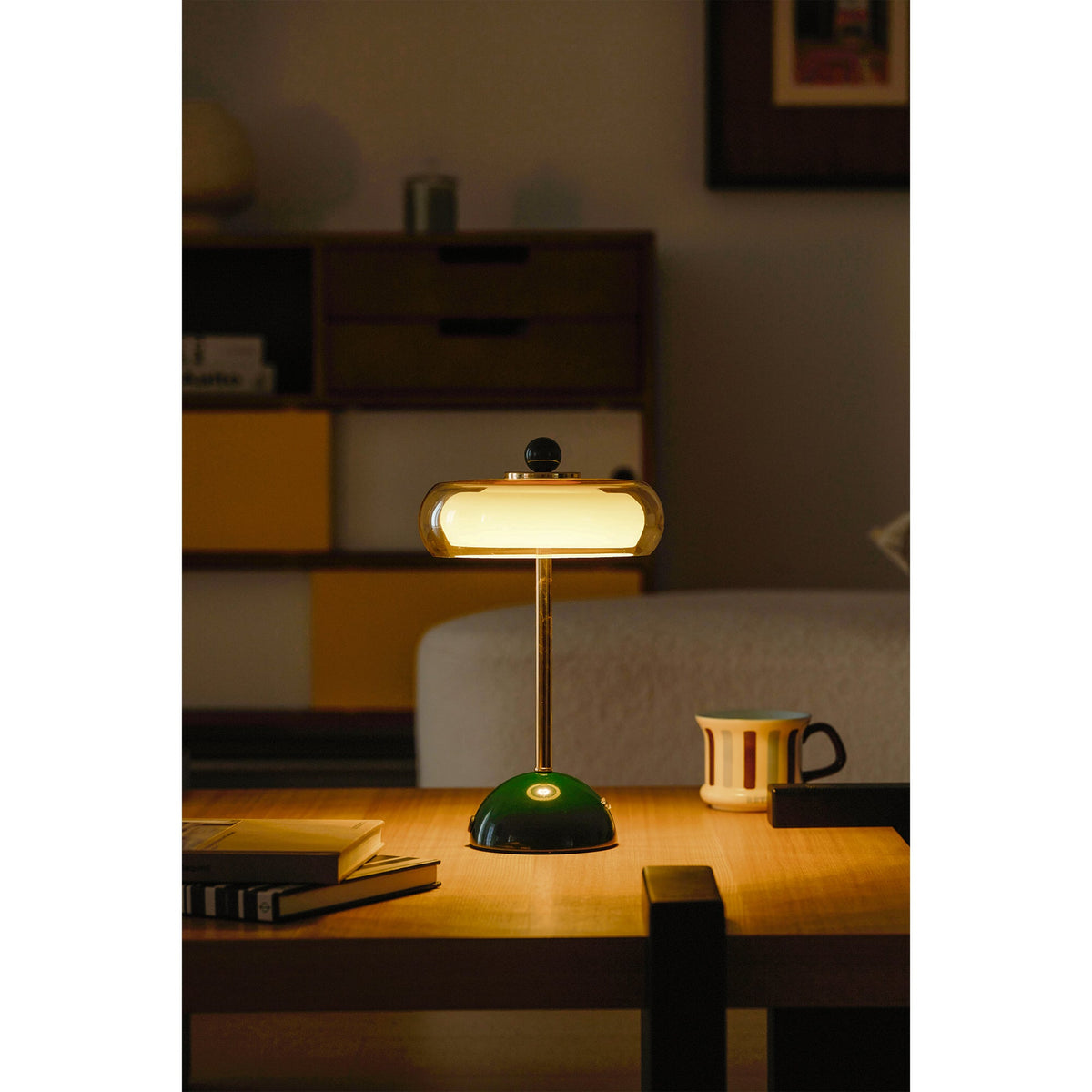 Avenlow Layered Glass Cordless Table Lamp