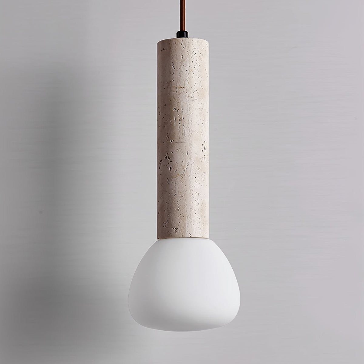 Beia Minimalist Travertine Pendant Light