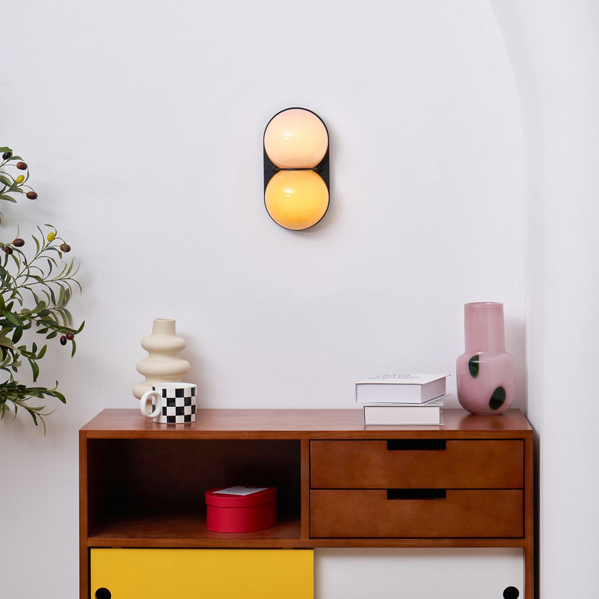 Eversham Twin Globe Wall Lamp