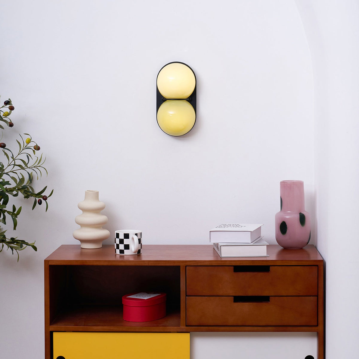Eversham Twin Globe Wall Lamp