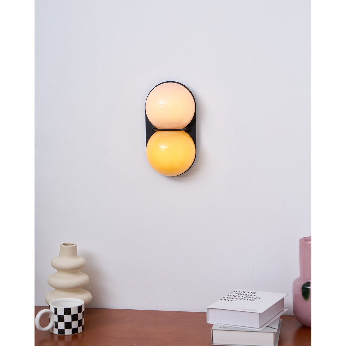 Eversham Twin Globe Wall Lamp