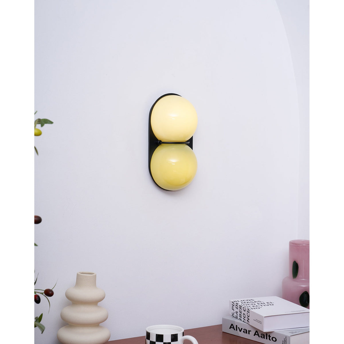 Eversham Twin Globe Wall Lamp