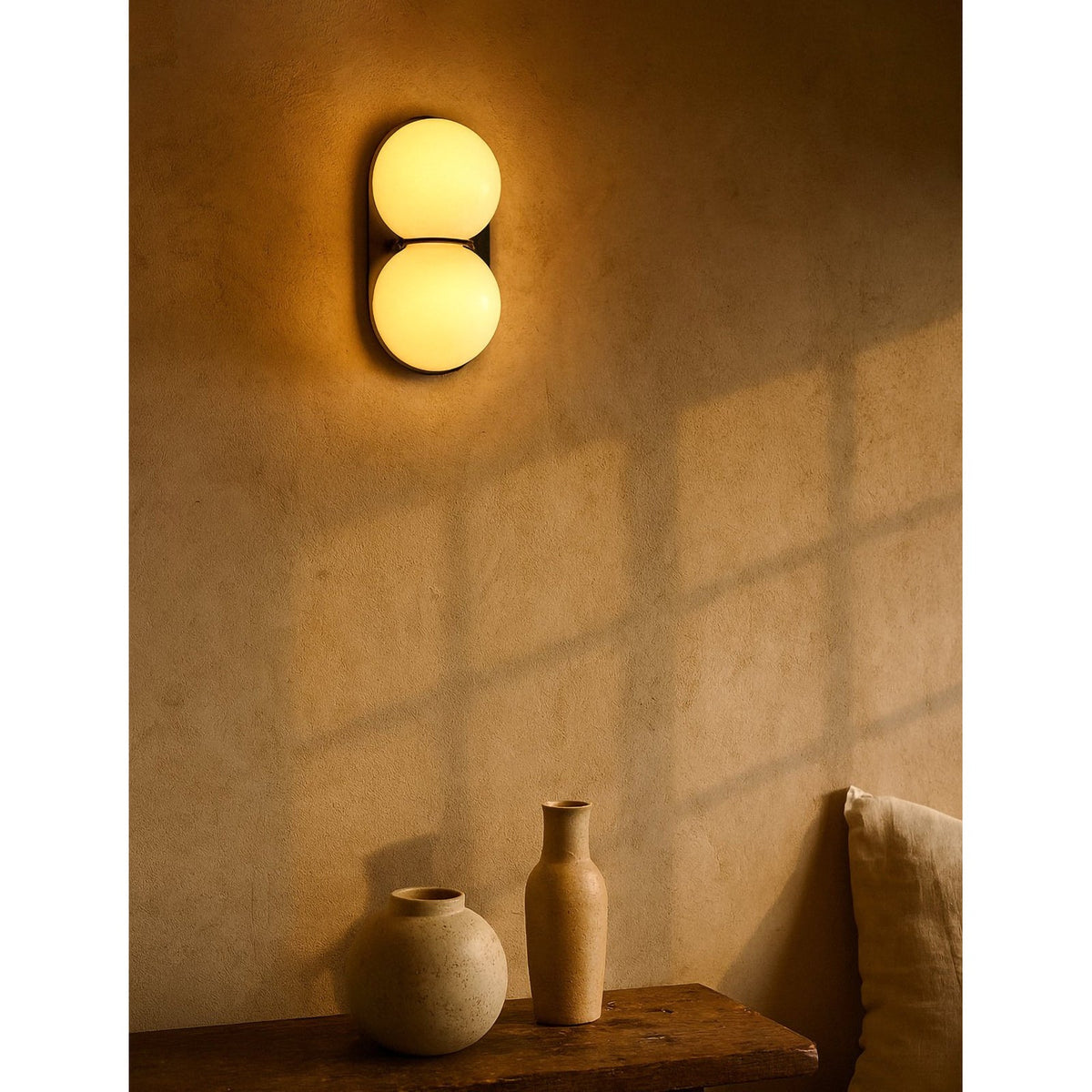 Eversham Twin Globe Wall Lamp