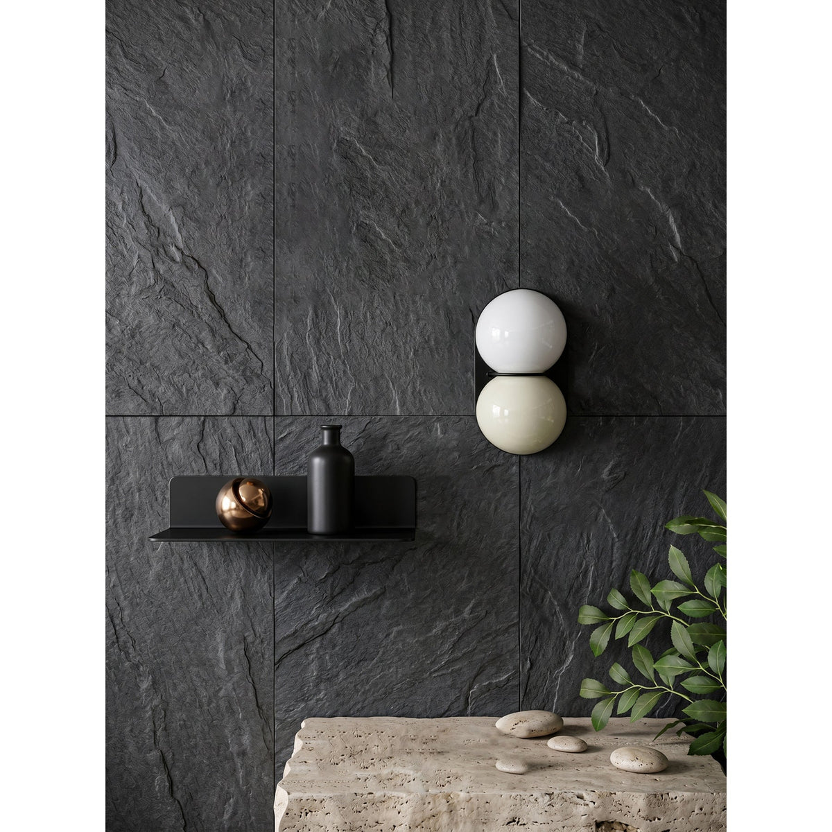 Eversham Twin Globe Wall Lamp