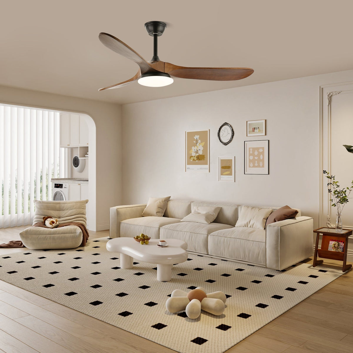Miriveon Drift Ceiling Fan Light
