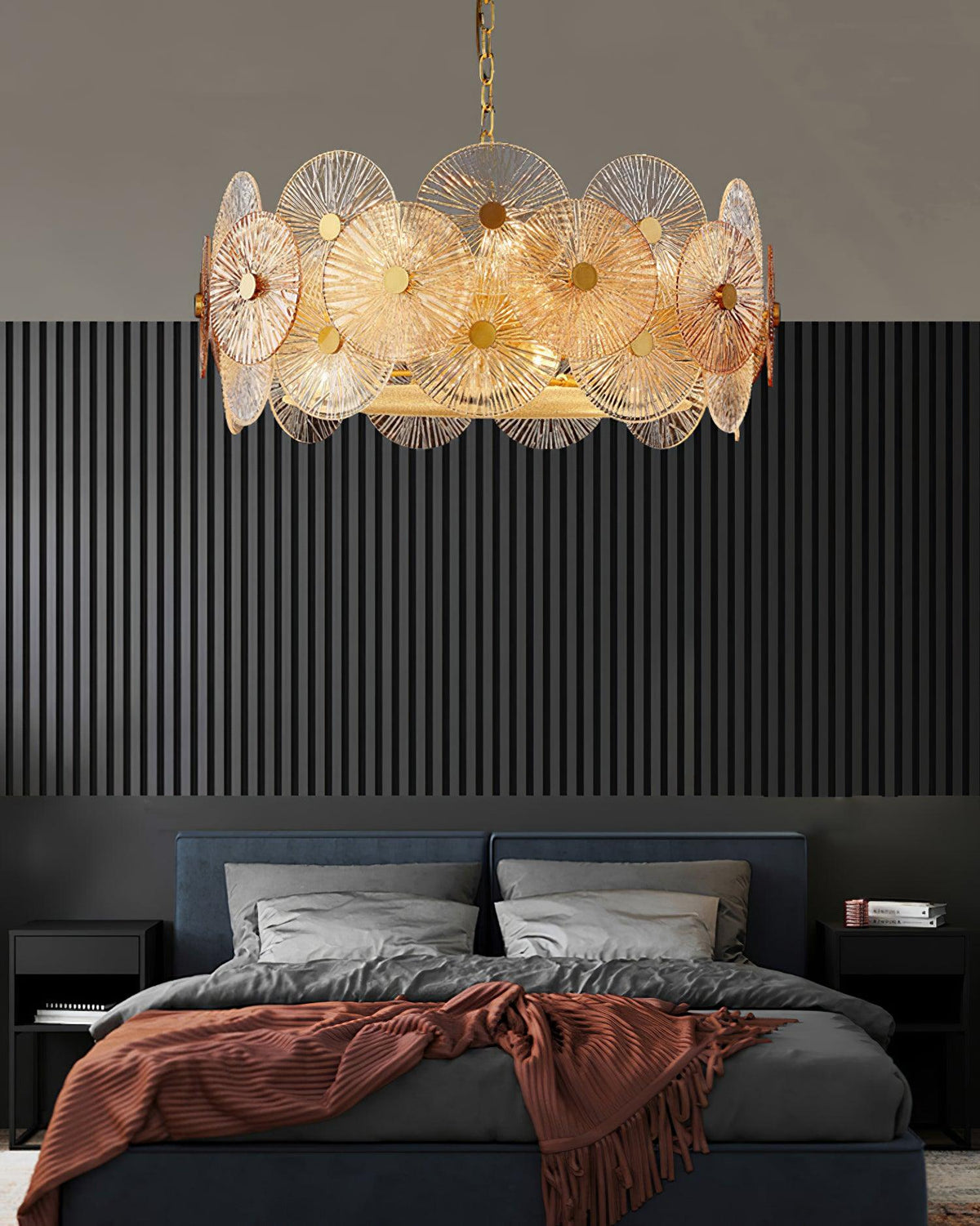Liororiel Glass Chandelier Light