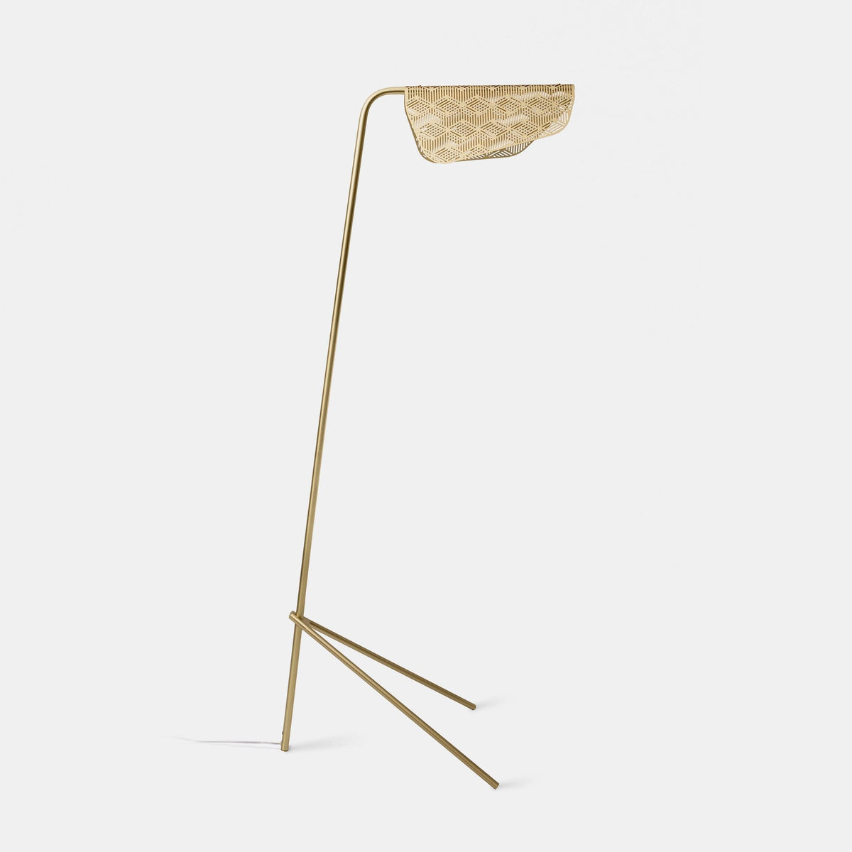Triad Gold Geometric Floor Lamp