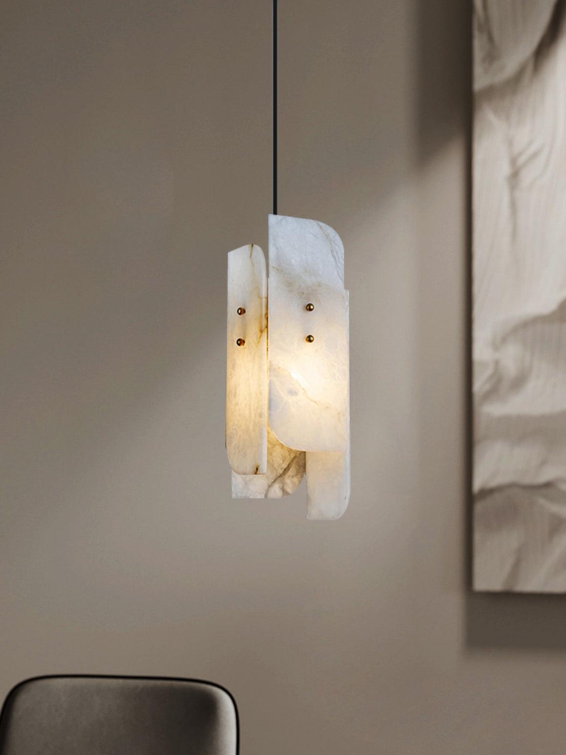 Ebdia Mini Alabaster Pendant Light