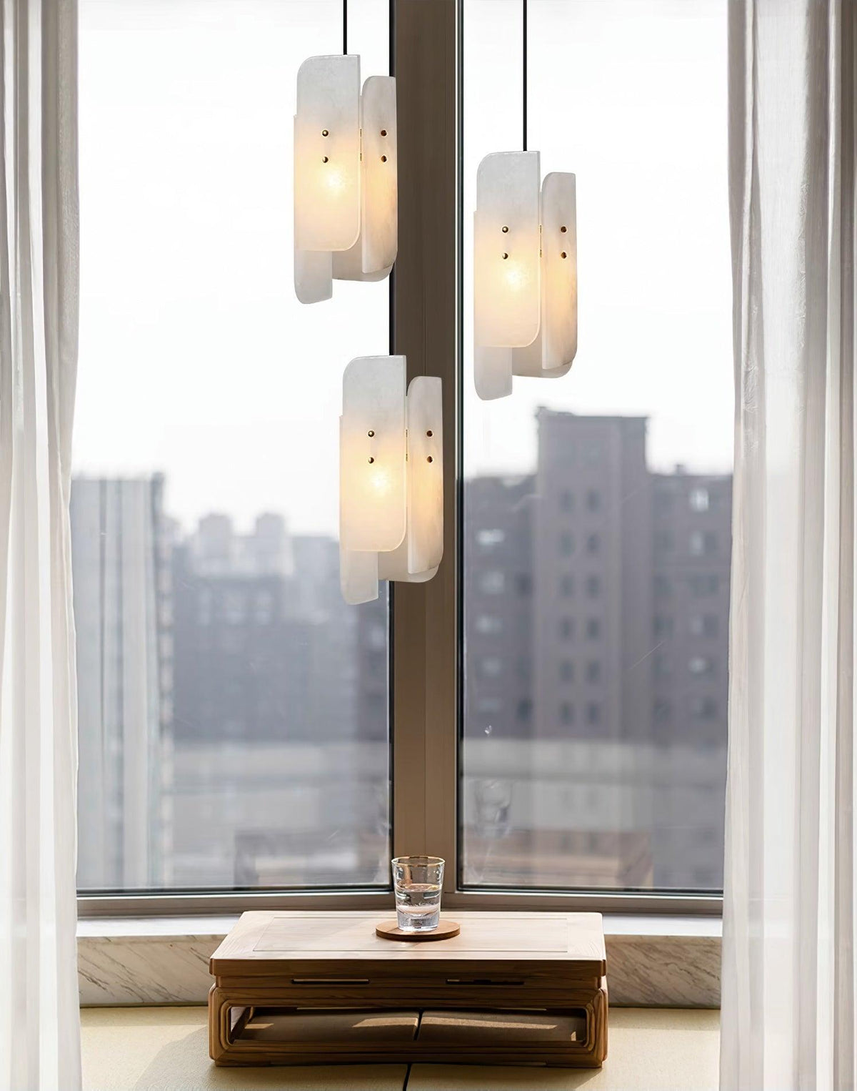 Ebdia Mini Alabaster Pendant Light