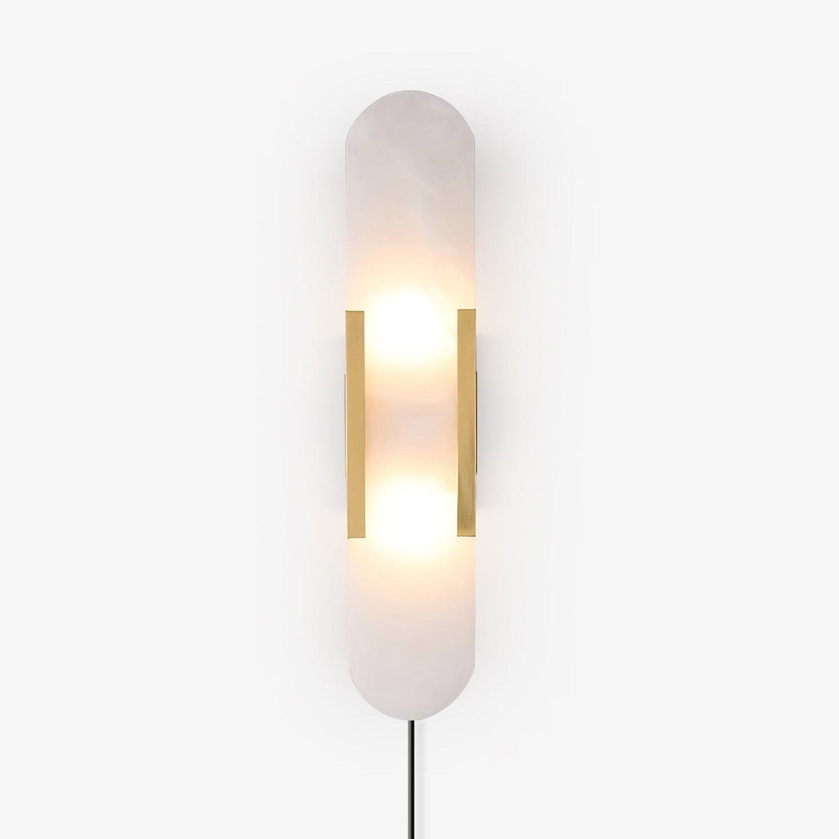 Bano Oblong Alabaster Plug Wall Light