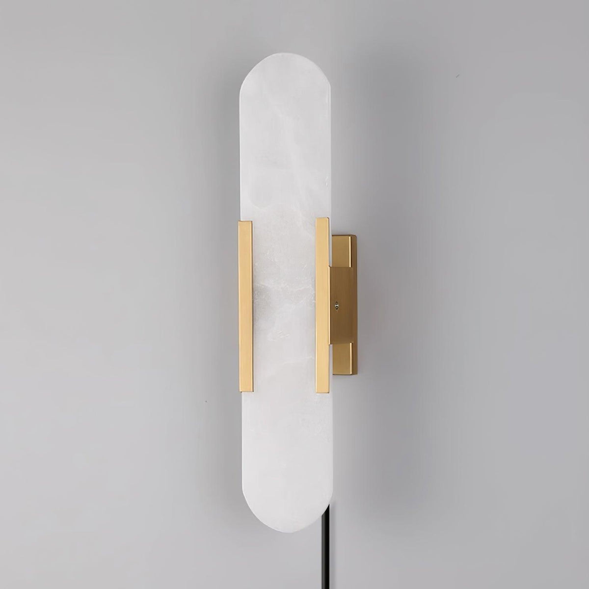 Bano Oblong Alabaster Plug Wall Light