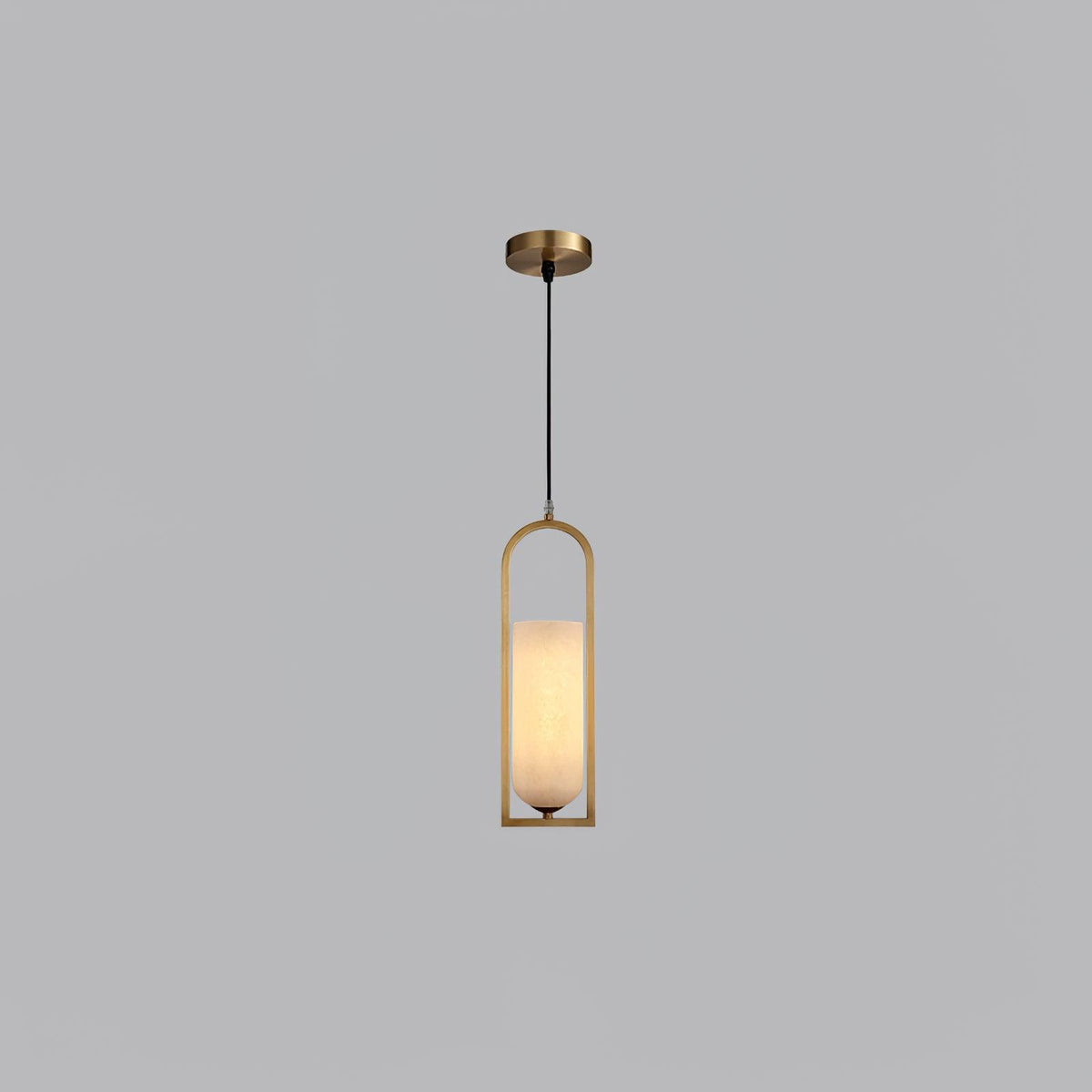 Svala Arch Alabaster Pendant Light