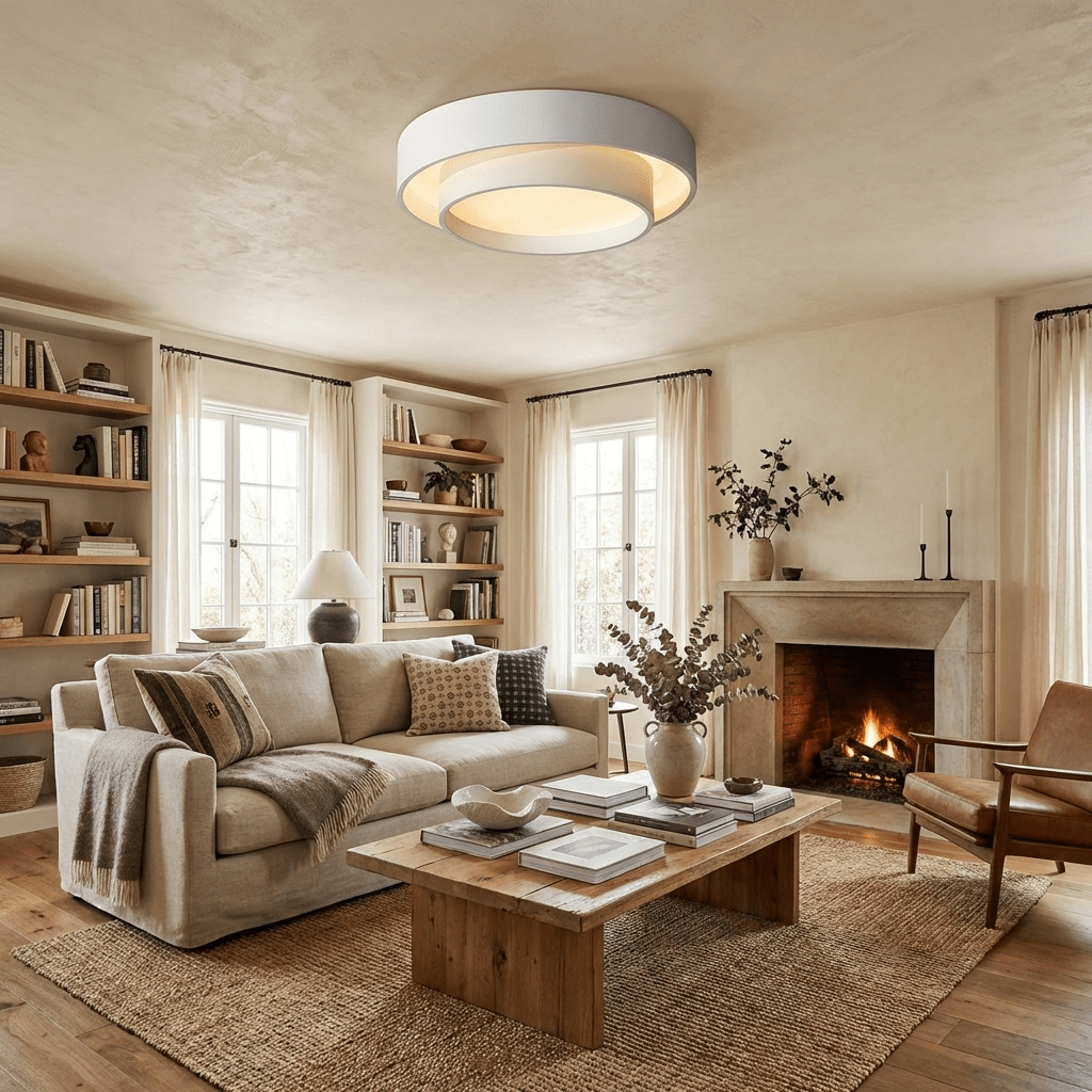 Vaeiya Iron Flush Mount Ceiling Light