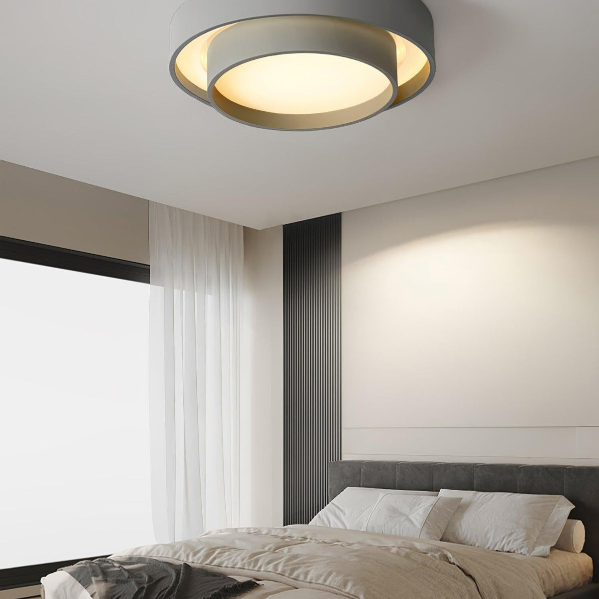 Jasper Ceiling Light Double Layers Modern Cylinder