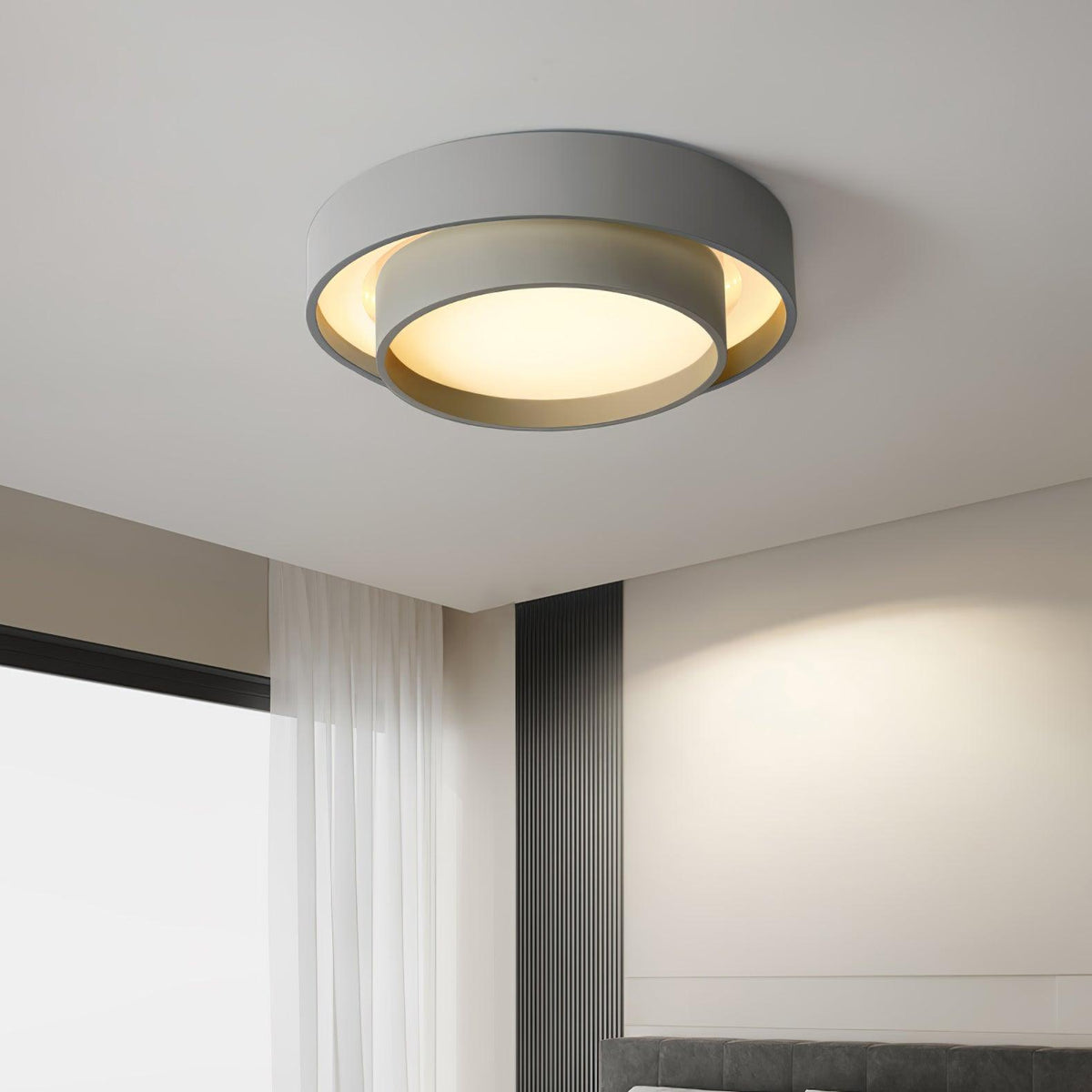 Jasper Ceiling Light Double Layers Modern Cylinder
