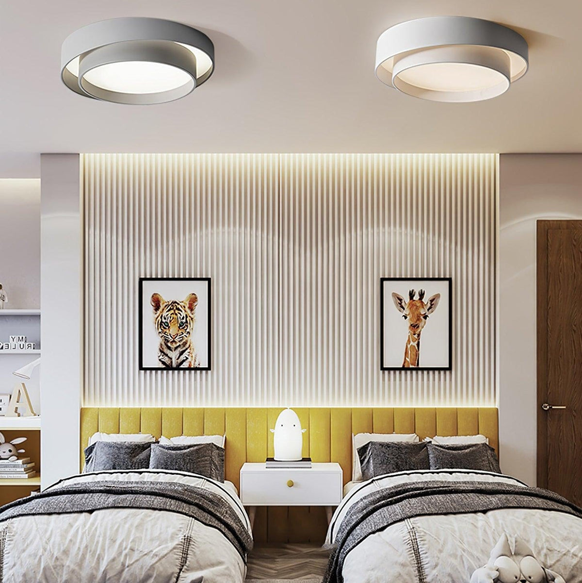 Jasper Ceiling Light Double Layers Modern Cylinder