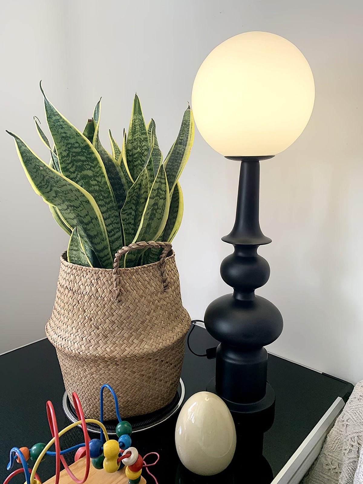 Soralise Roman Column Table Lamp