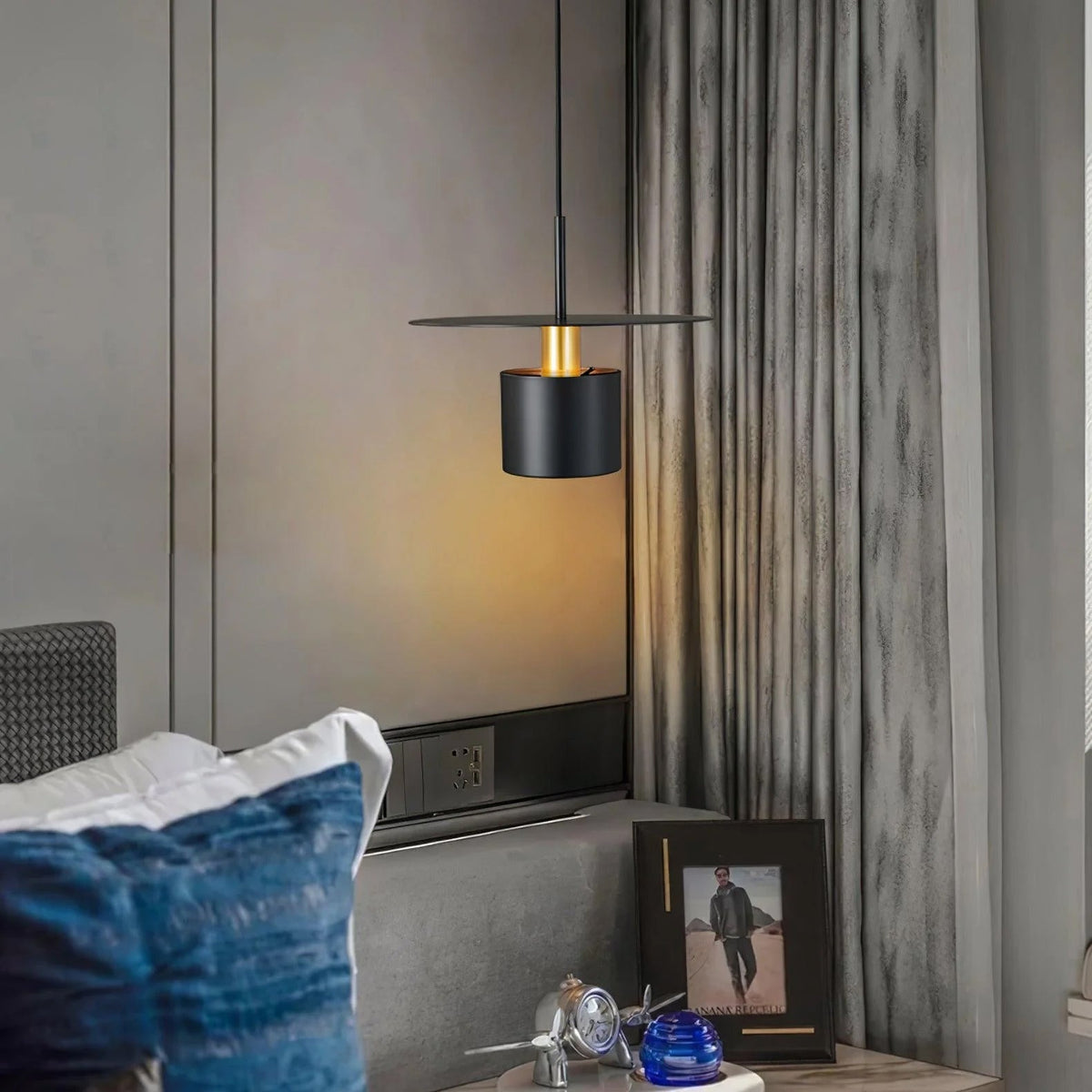 Erixy Pendant Lamp Cylinder Disc Industrial