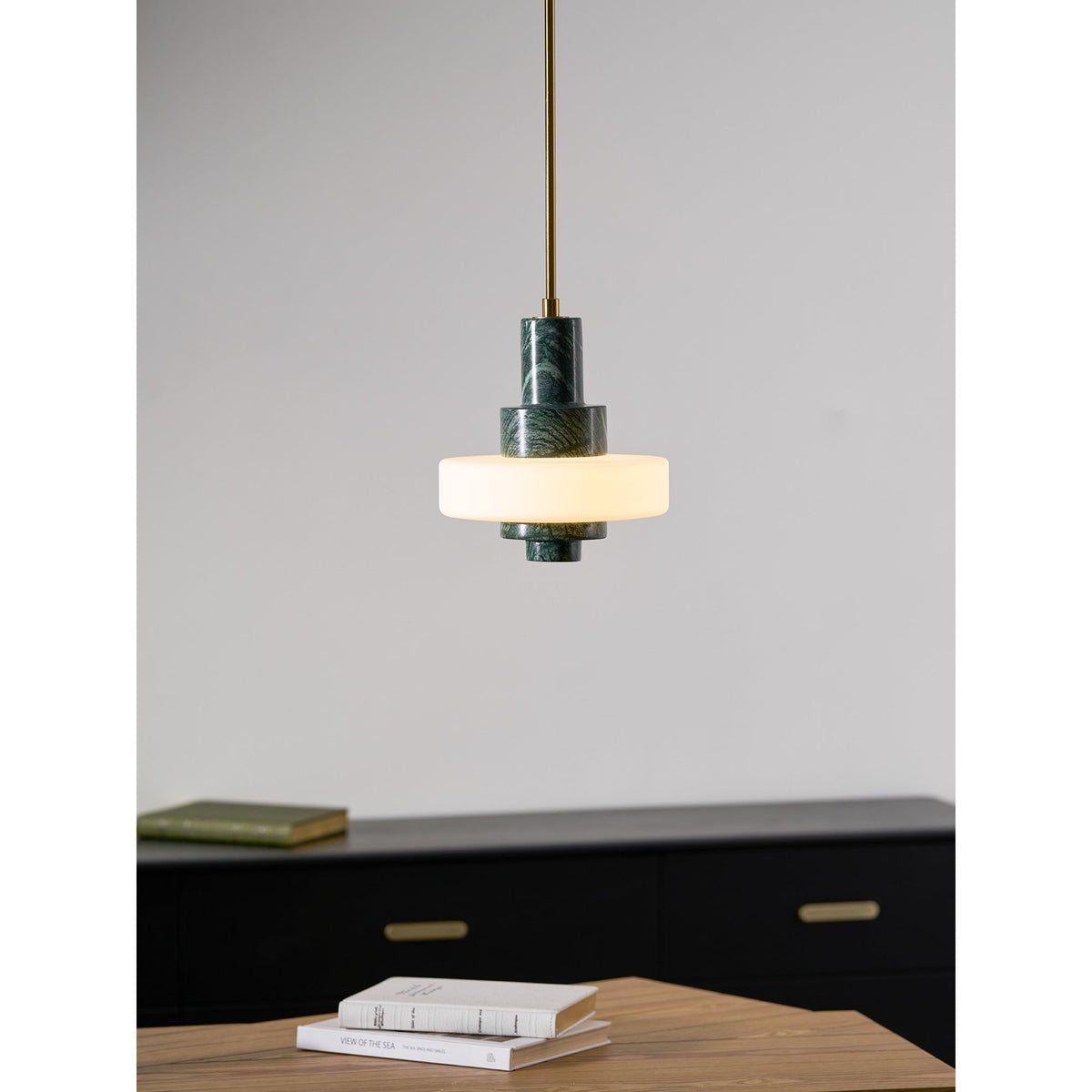 Mercury Green Marble Pendant Lamp