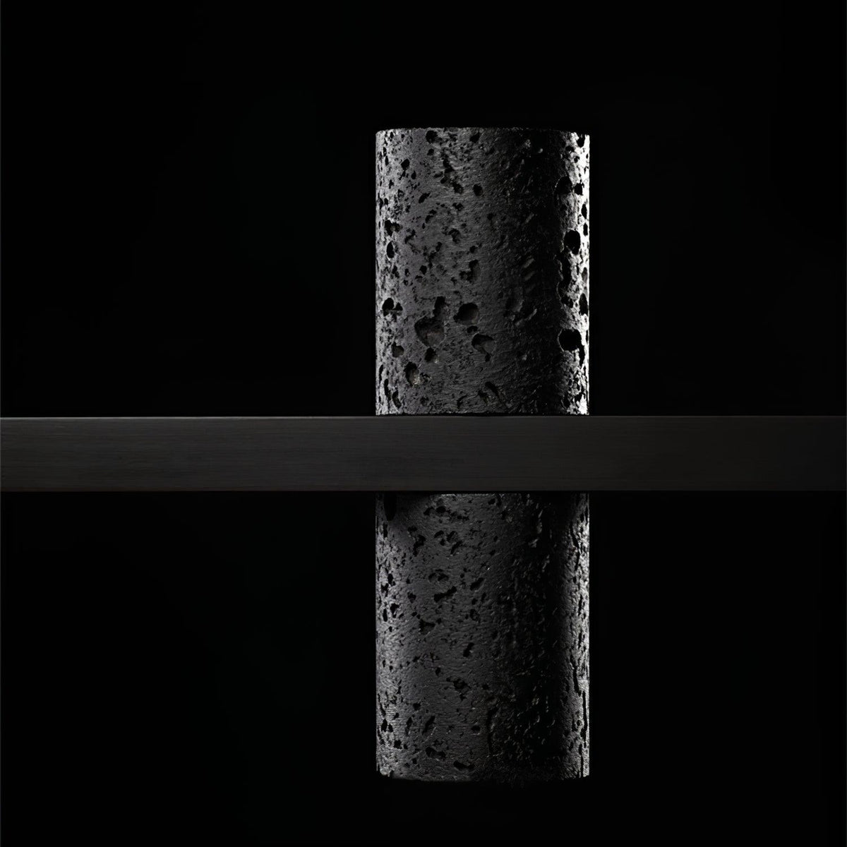 Nernis Pendant Lamp Parallel  Black Travertine  Minimalist Linear