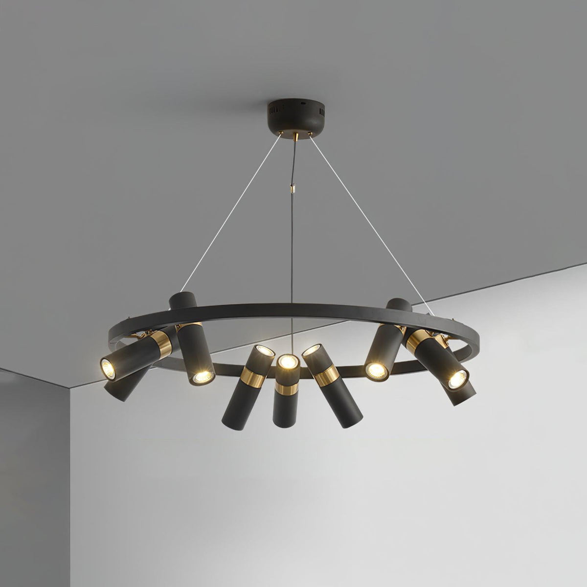 Celenora Industrial Acrylic Chandelier